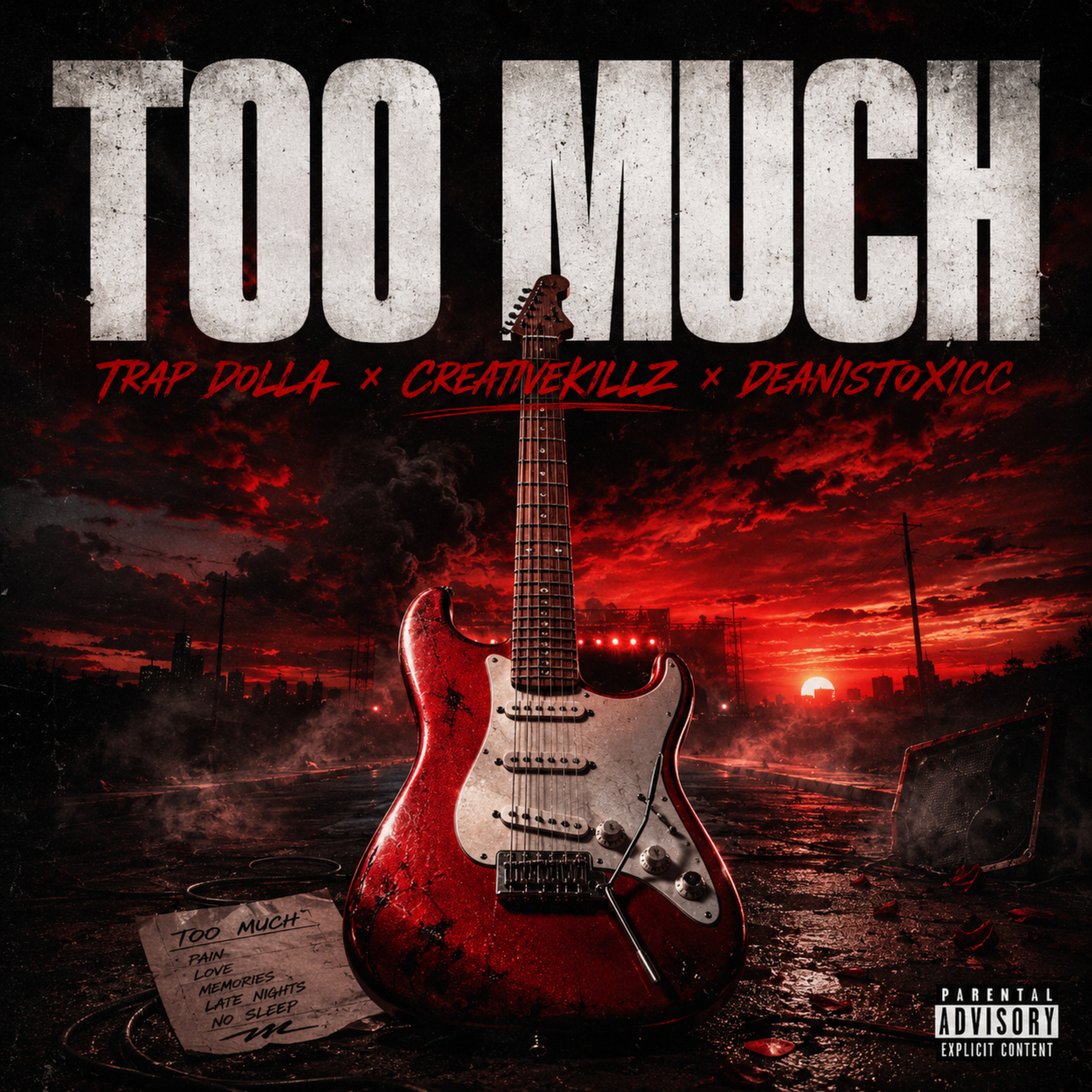TO0 MUCH by Trap Dolla cover art