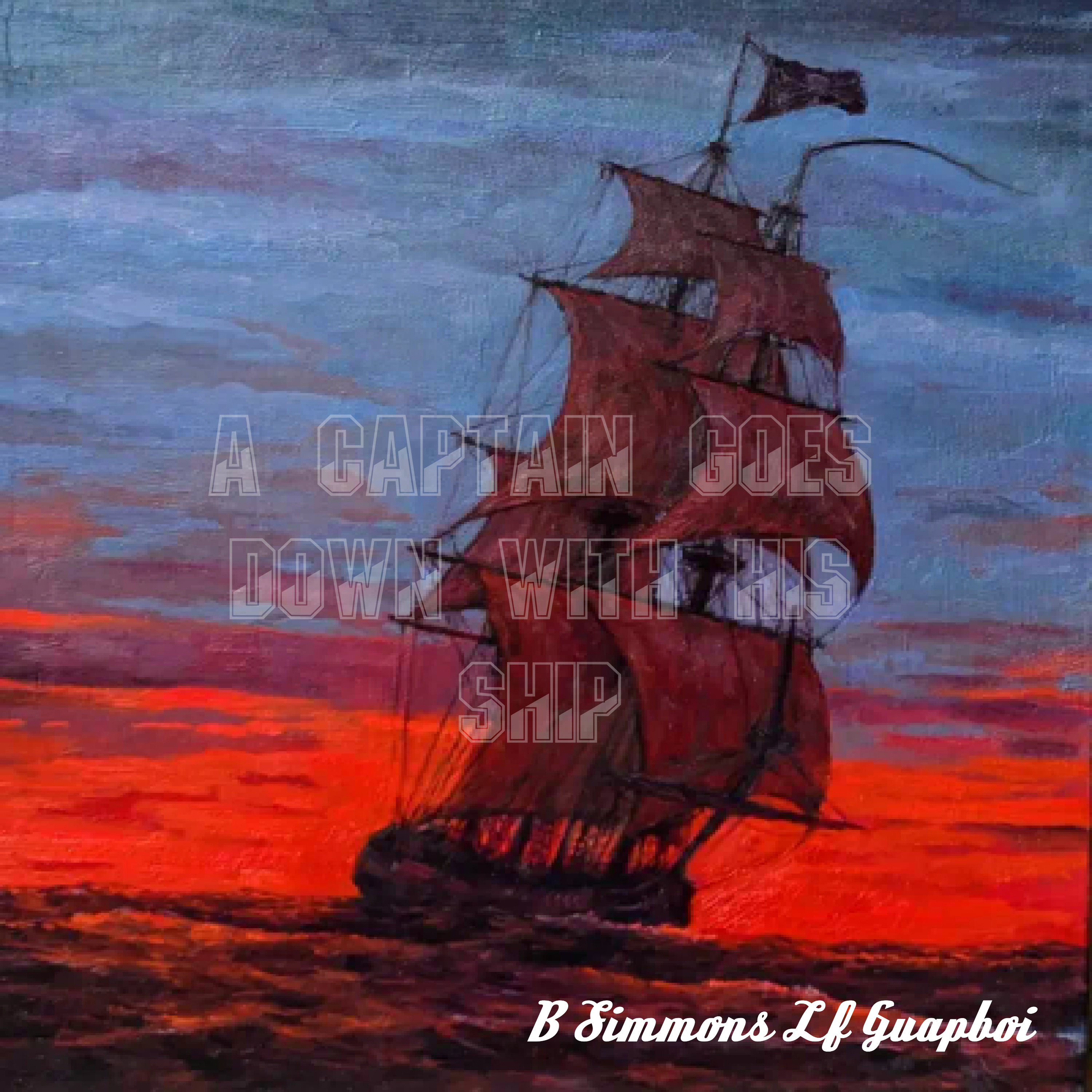 a captain goes down with his ship artwork