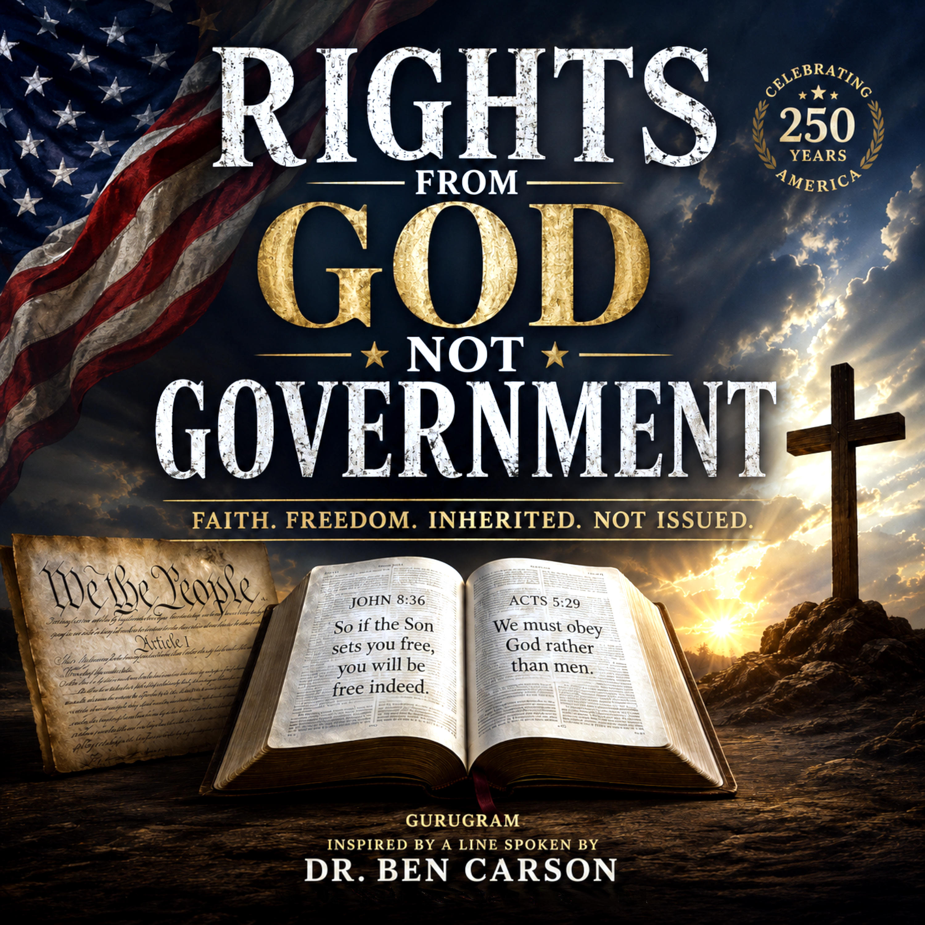 RIGHTS FROM GOD NOT GOVERNMENT by GURUGRAM cover art