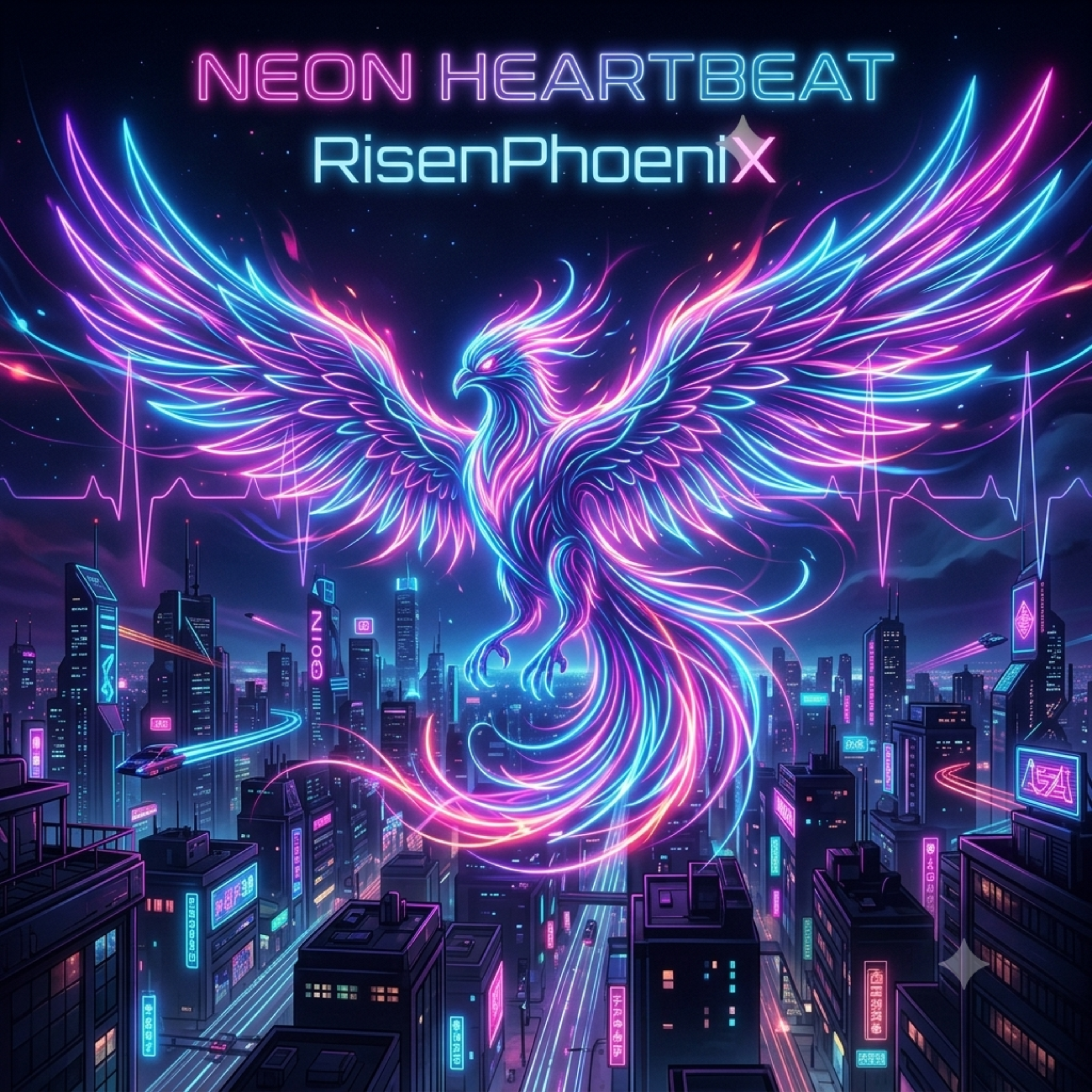 Neon Heartbeat by RisenPhoeniX cover art