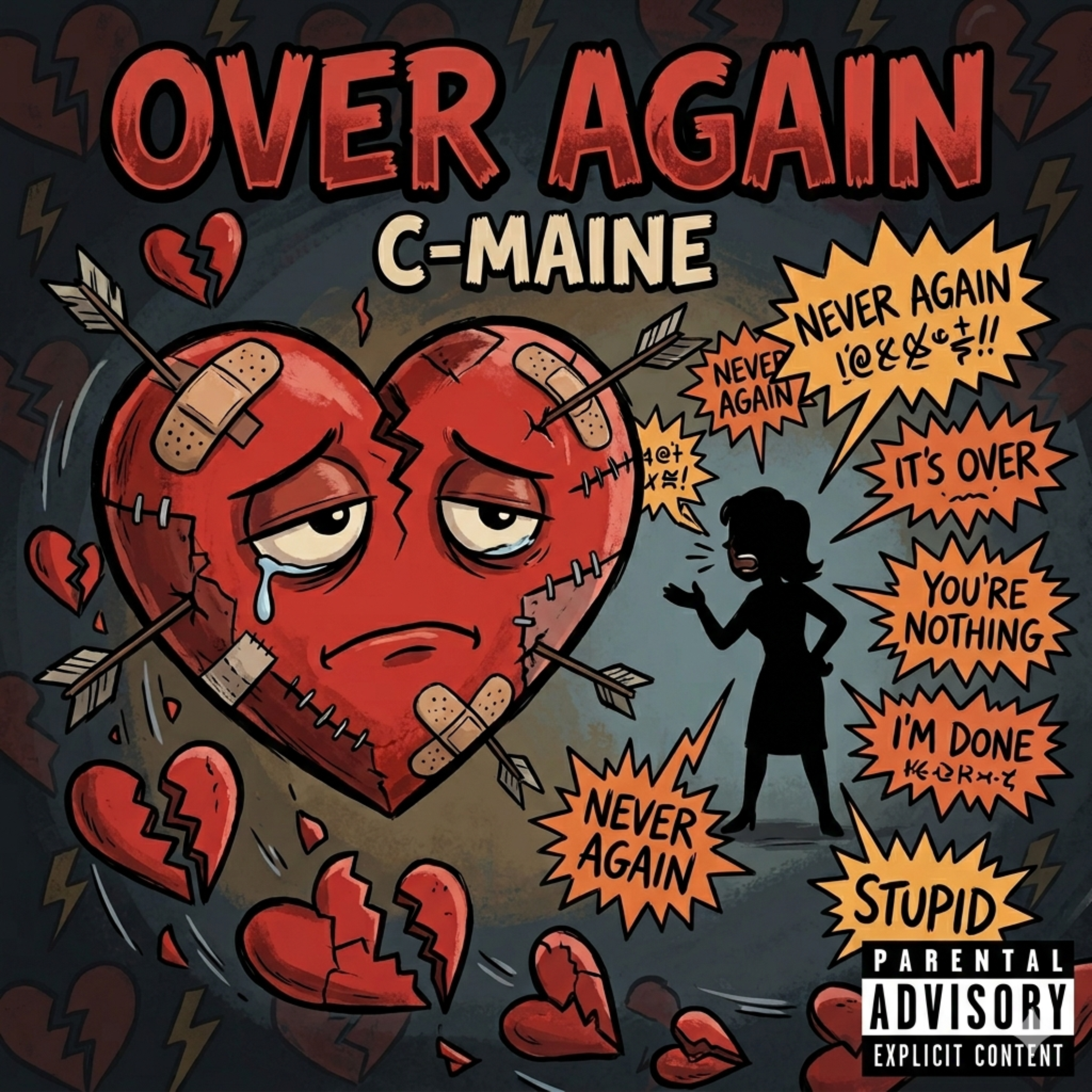 over again by C-Maine cover art