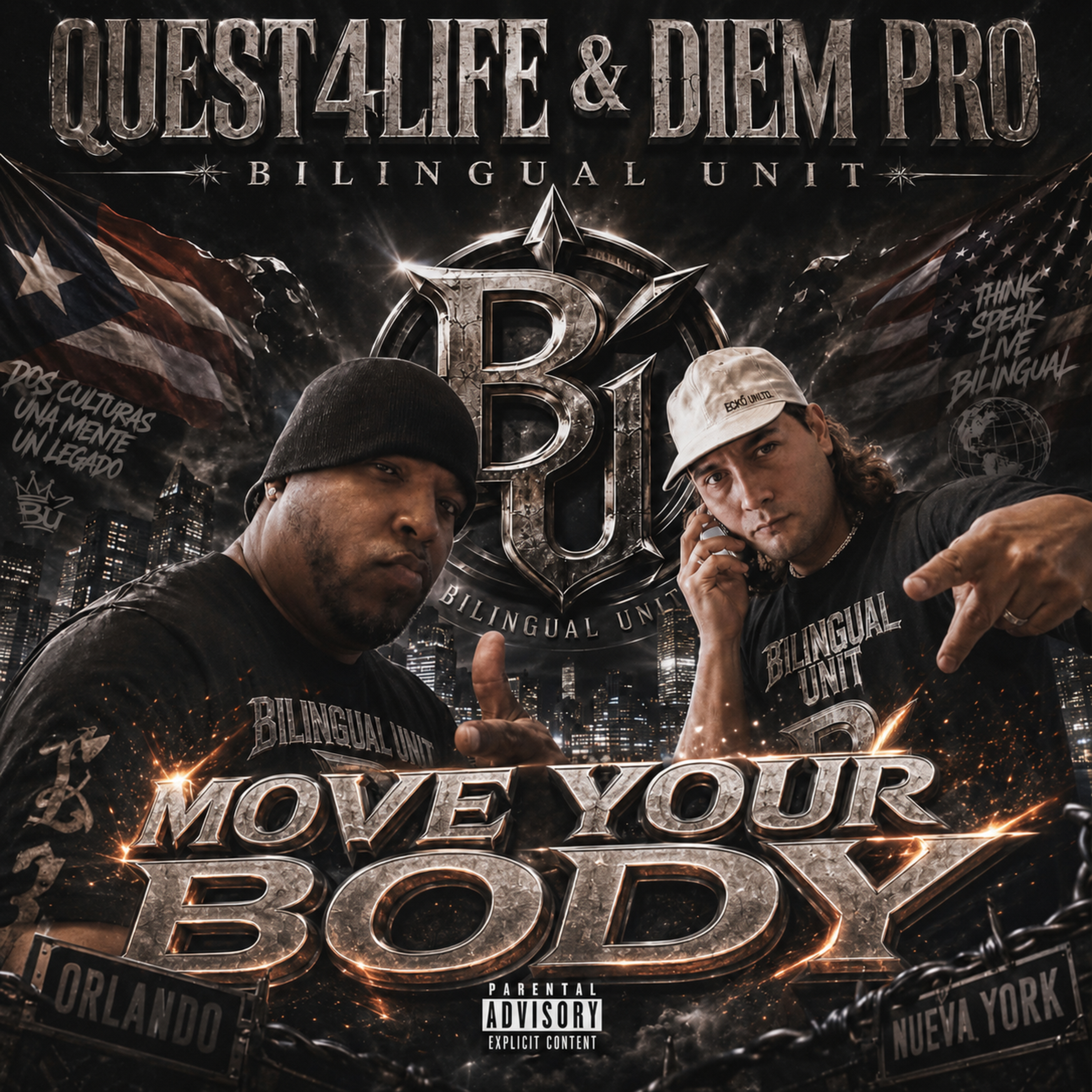 MOVE YOUR BODY by QUEST4LIFE AKA EL NEGRO KALIENTE cover art