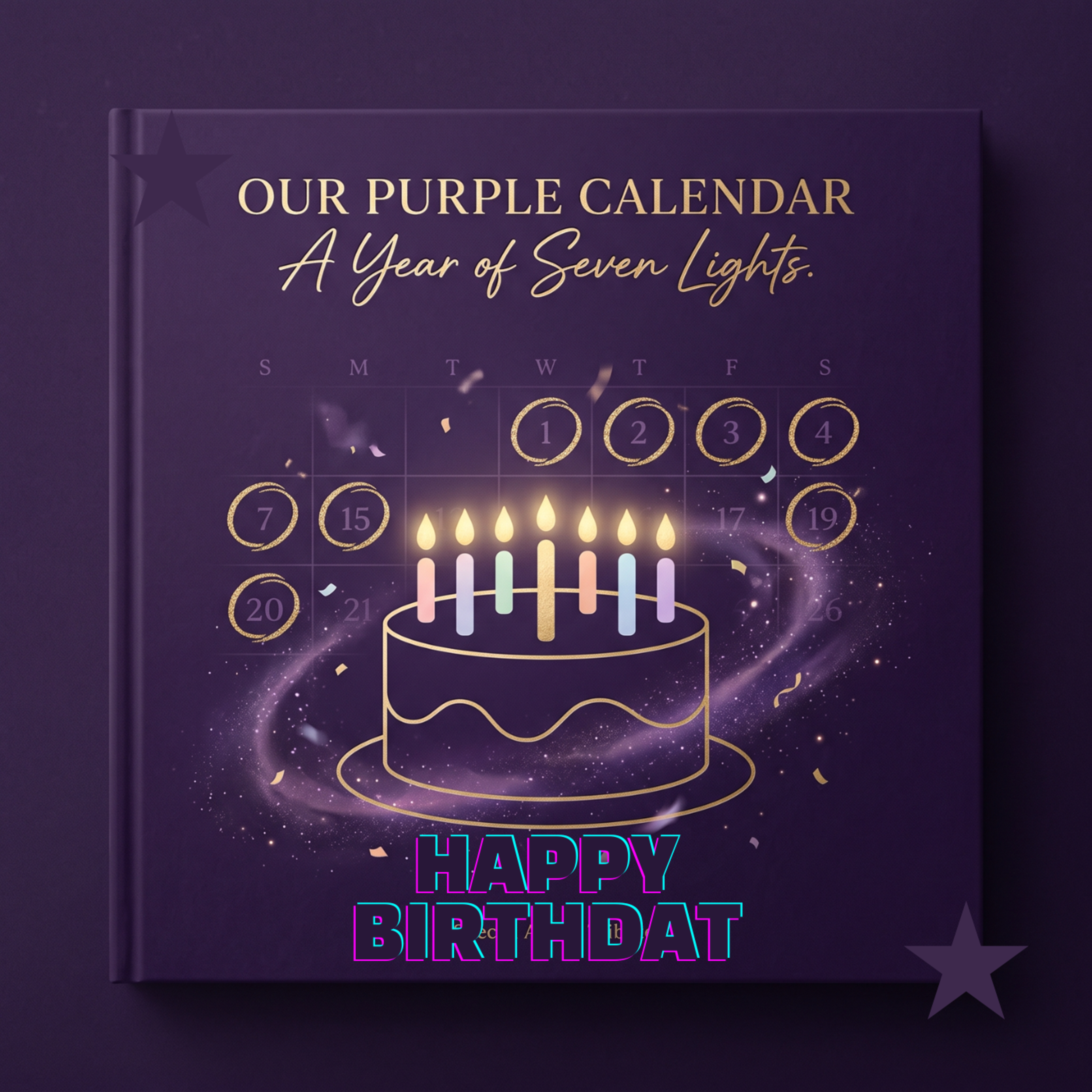 Our Purple Calendar: A Year of Seven Lights by David Castle cover art