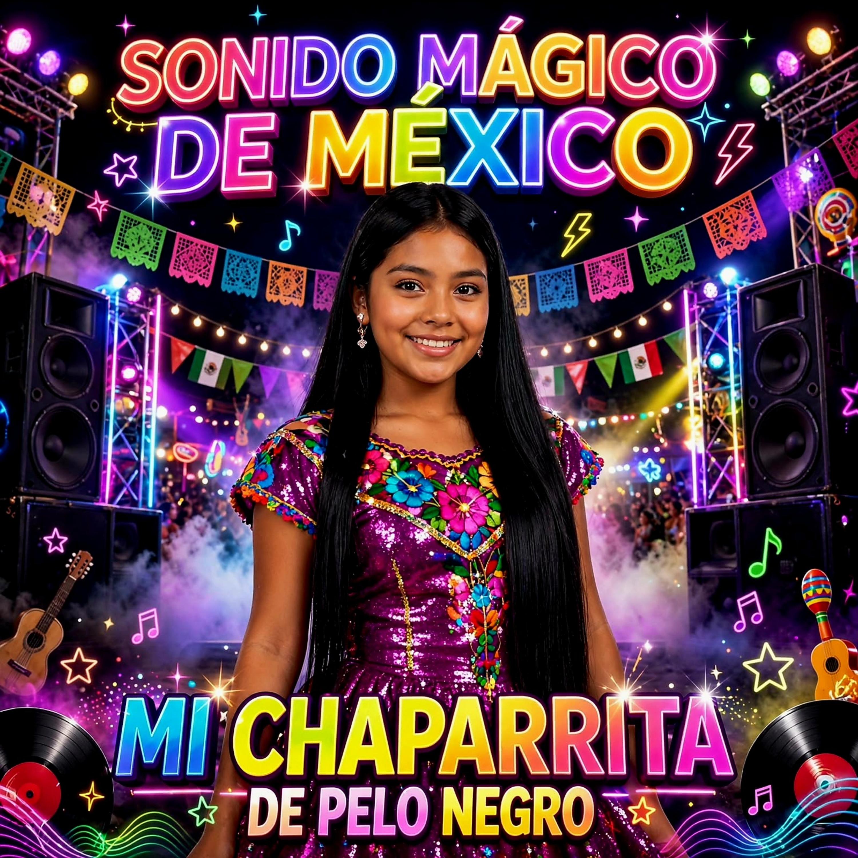 Mi chaparrita de pelo negro by sonido mágico de México cover art