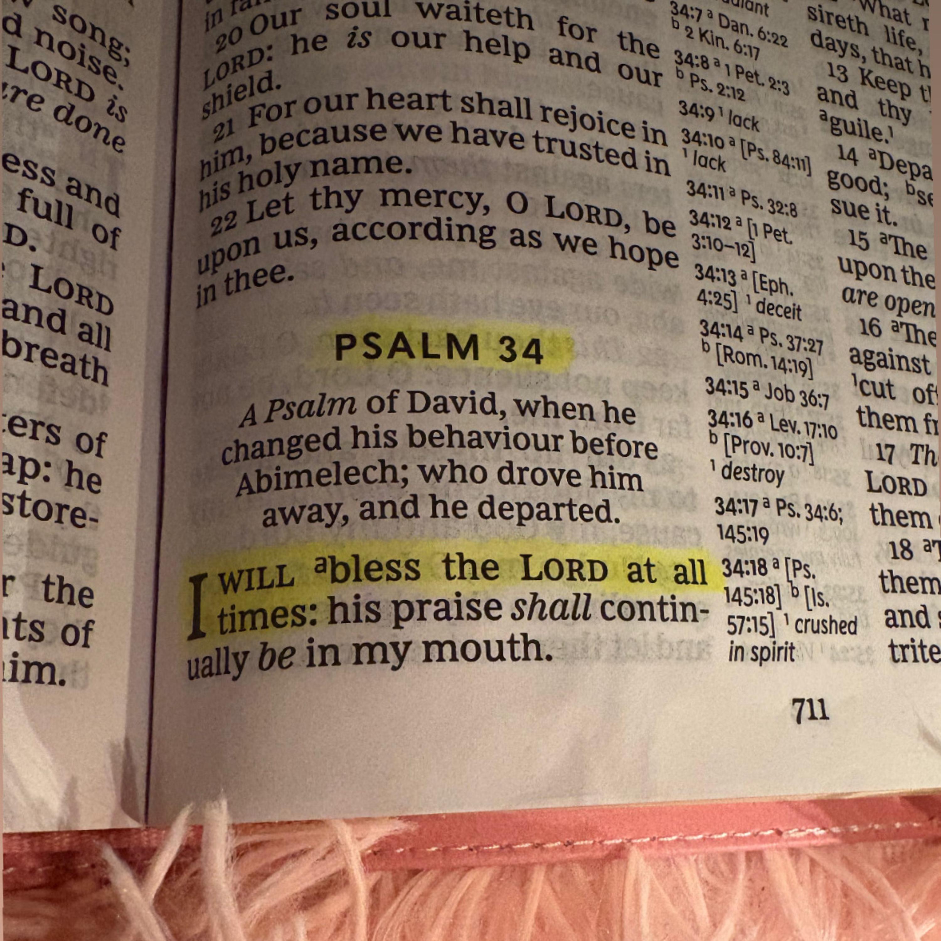 PSALM 34 artwork