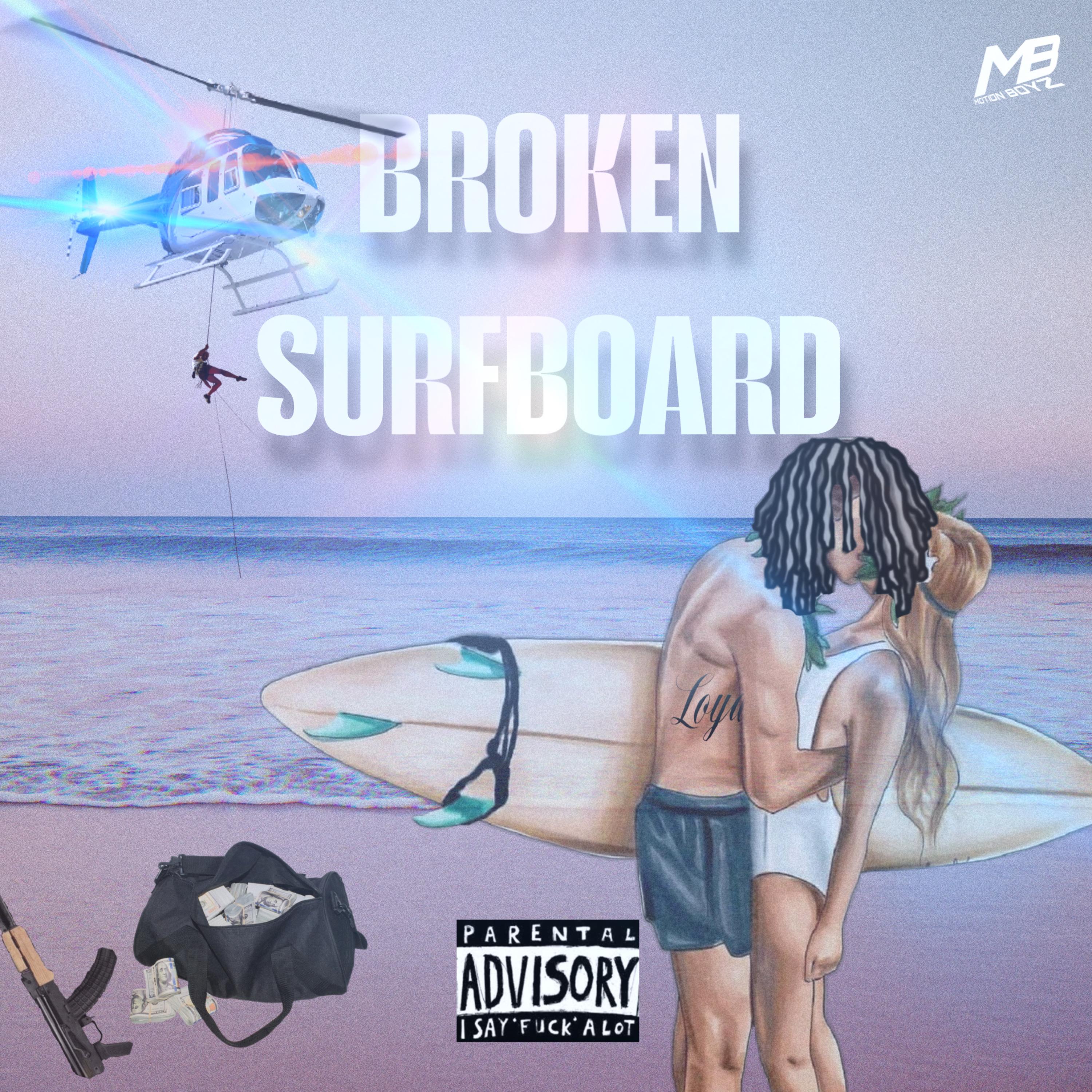 Broken Surfboard artwork