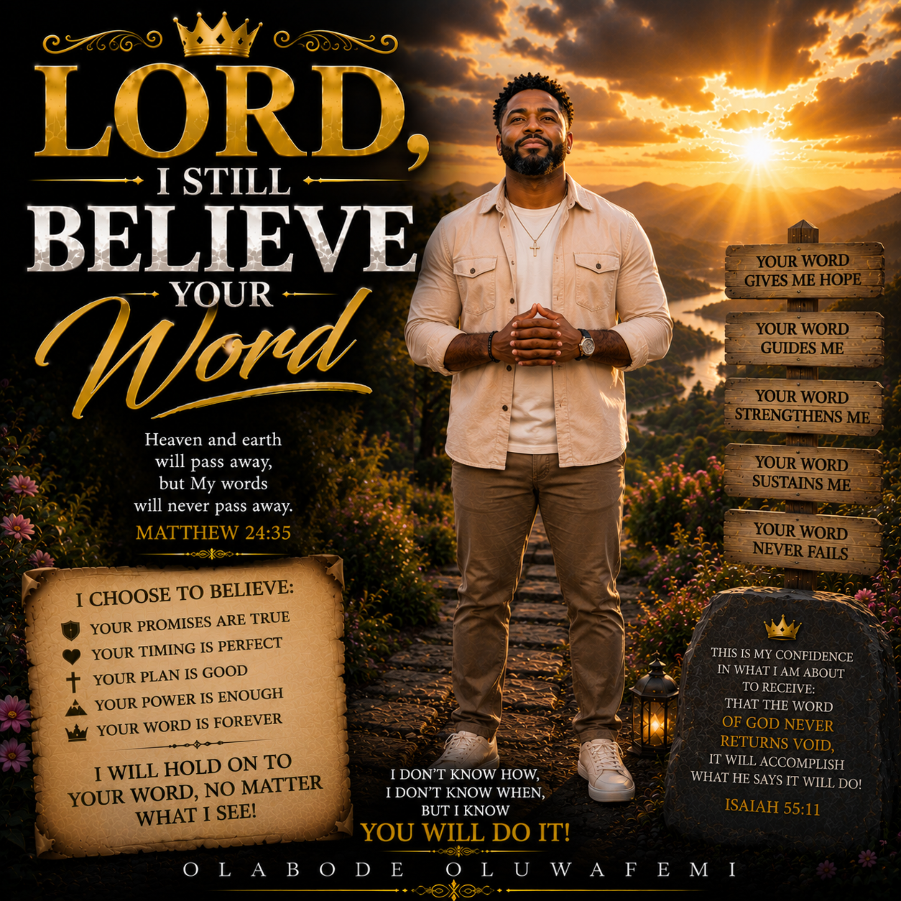 Lord, I Still Believe Your Word by olabode oluwafemi cover art