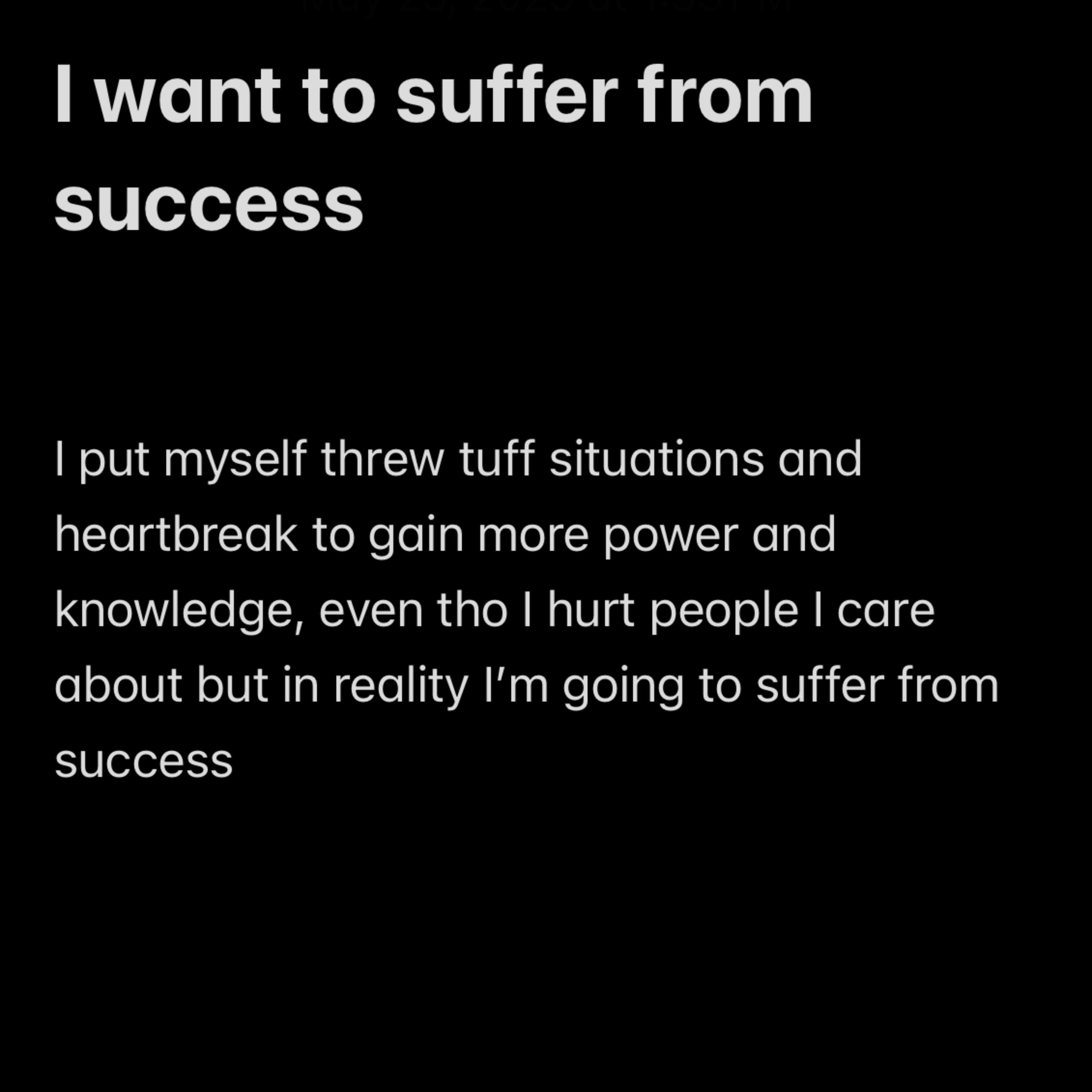 Suffer From Success artwork