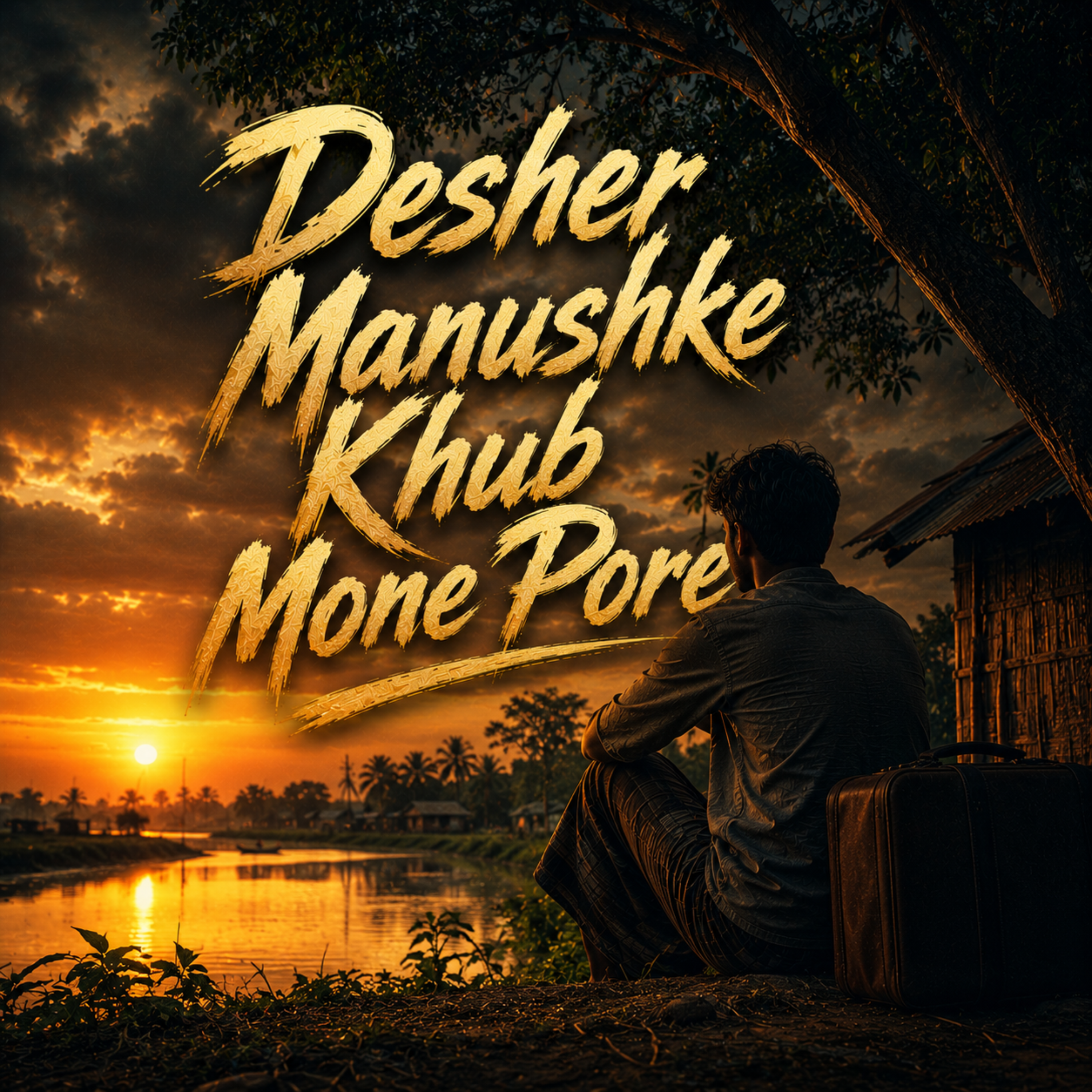 Desher Manushke Khub Mone Pore artwork