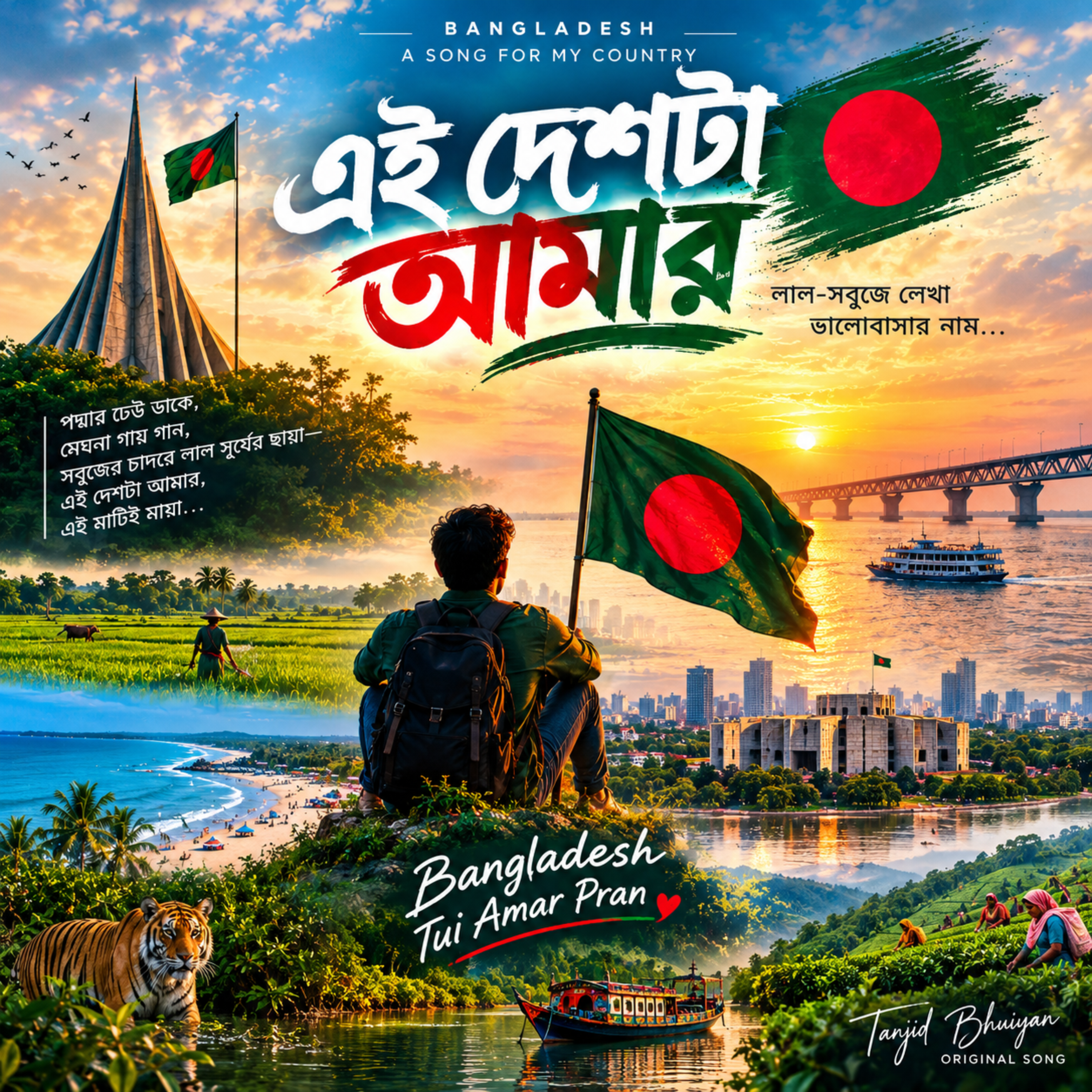 বাংলাদেশ, তুই আমার প্রাণ by Tanjid Bhuiyan cover art