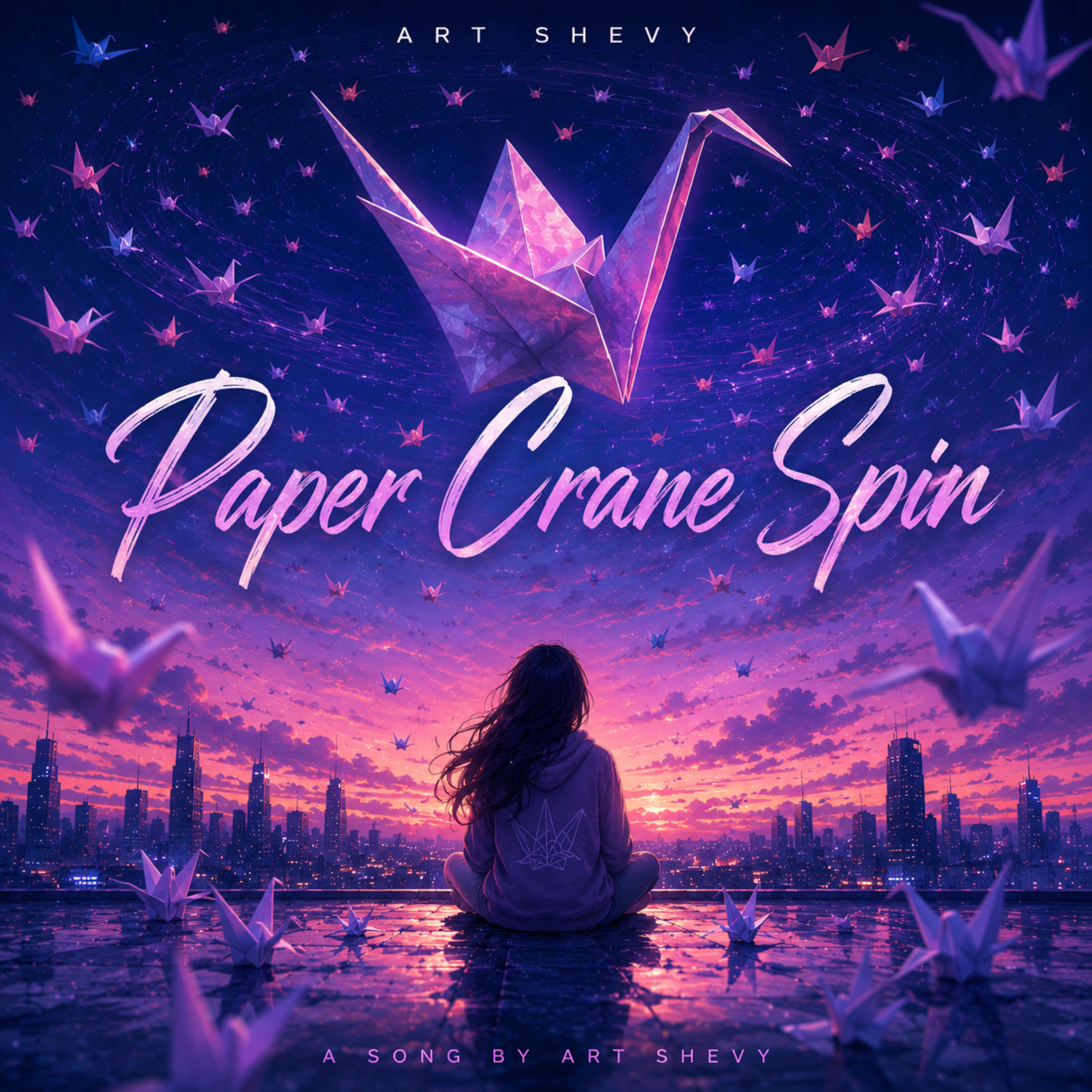 Paper Crane Spin by Art Shevy cover art
