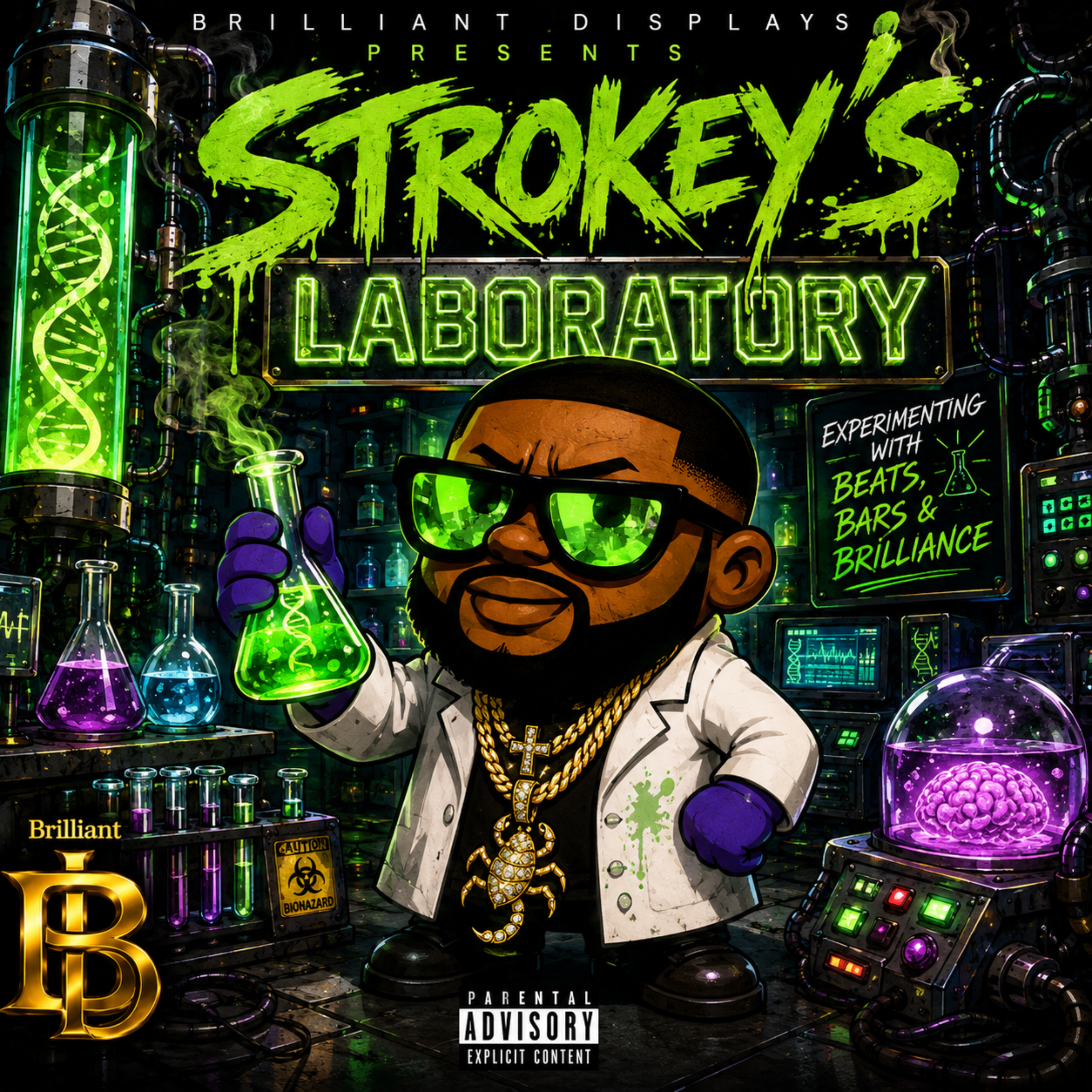 Strokey’s Laboratory by Brilliant Displays cover art