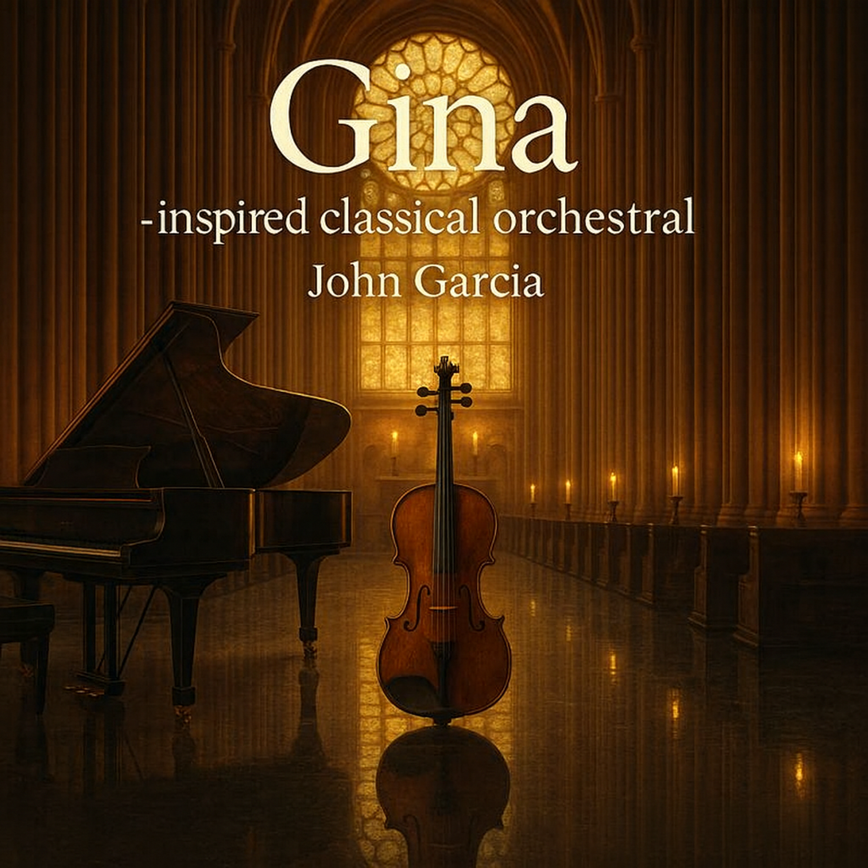 Gina -Bach-inspired classical orchestral (Extend) artwork