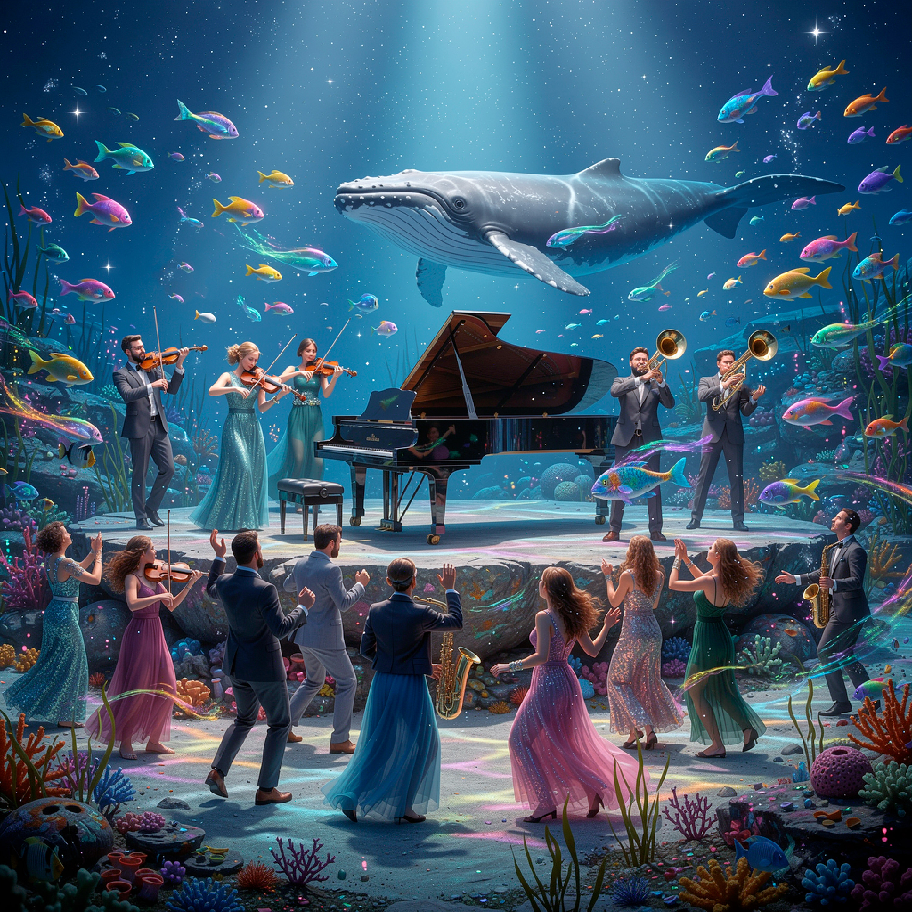 Whale in rhythm artwork