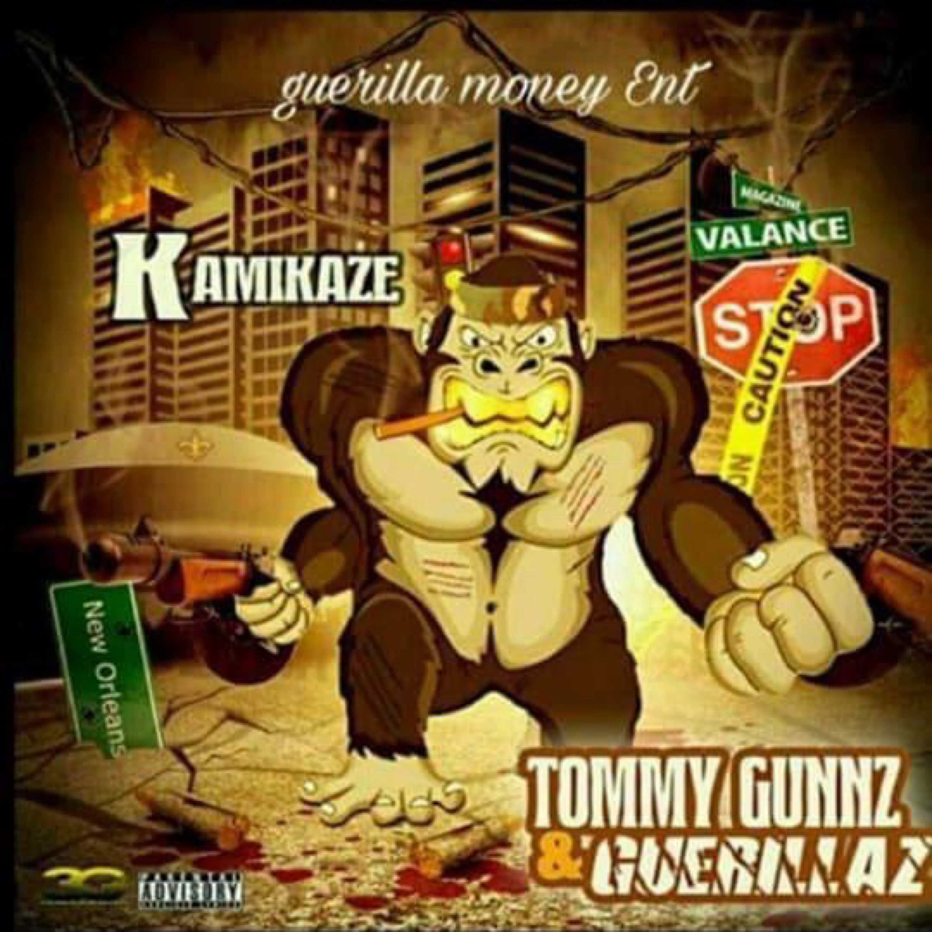 Tommy Gunnz & Guerillaz artwork