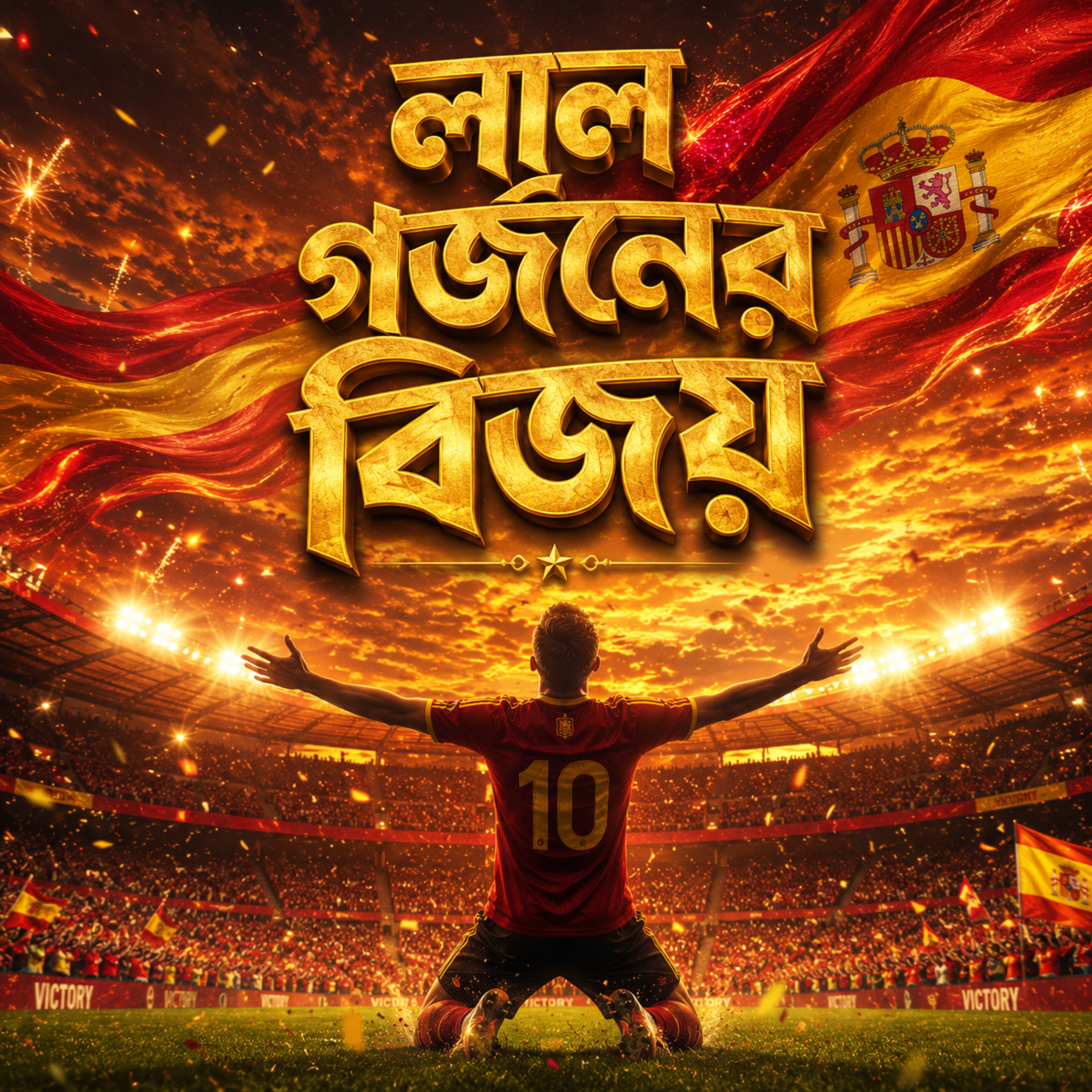 লাল গর্জনের বিজয় (The Victory of the Red Roar) by Rabiul Karim cover art