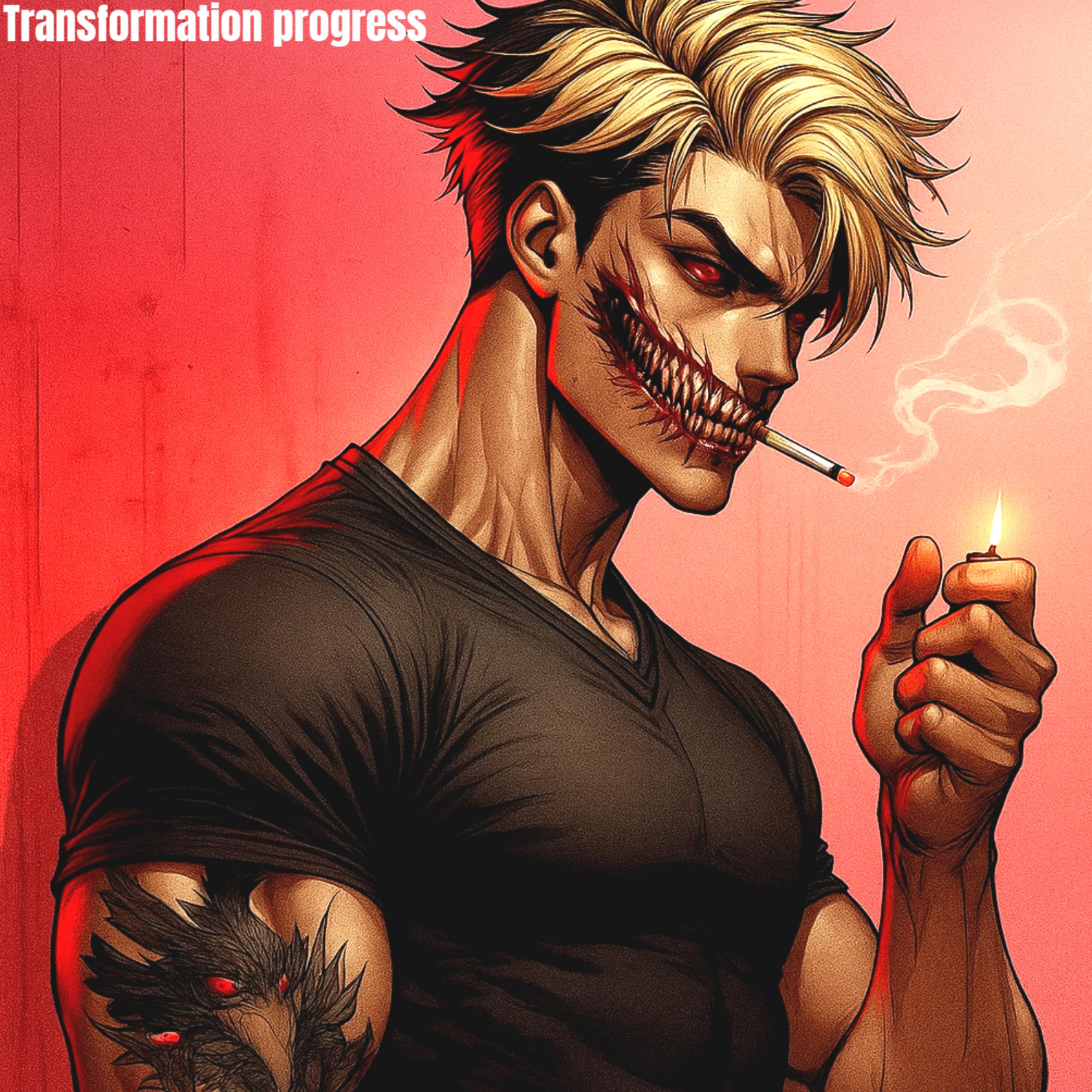 Transformation progress artwork