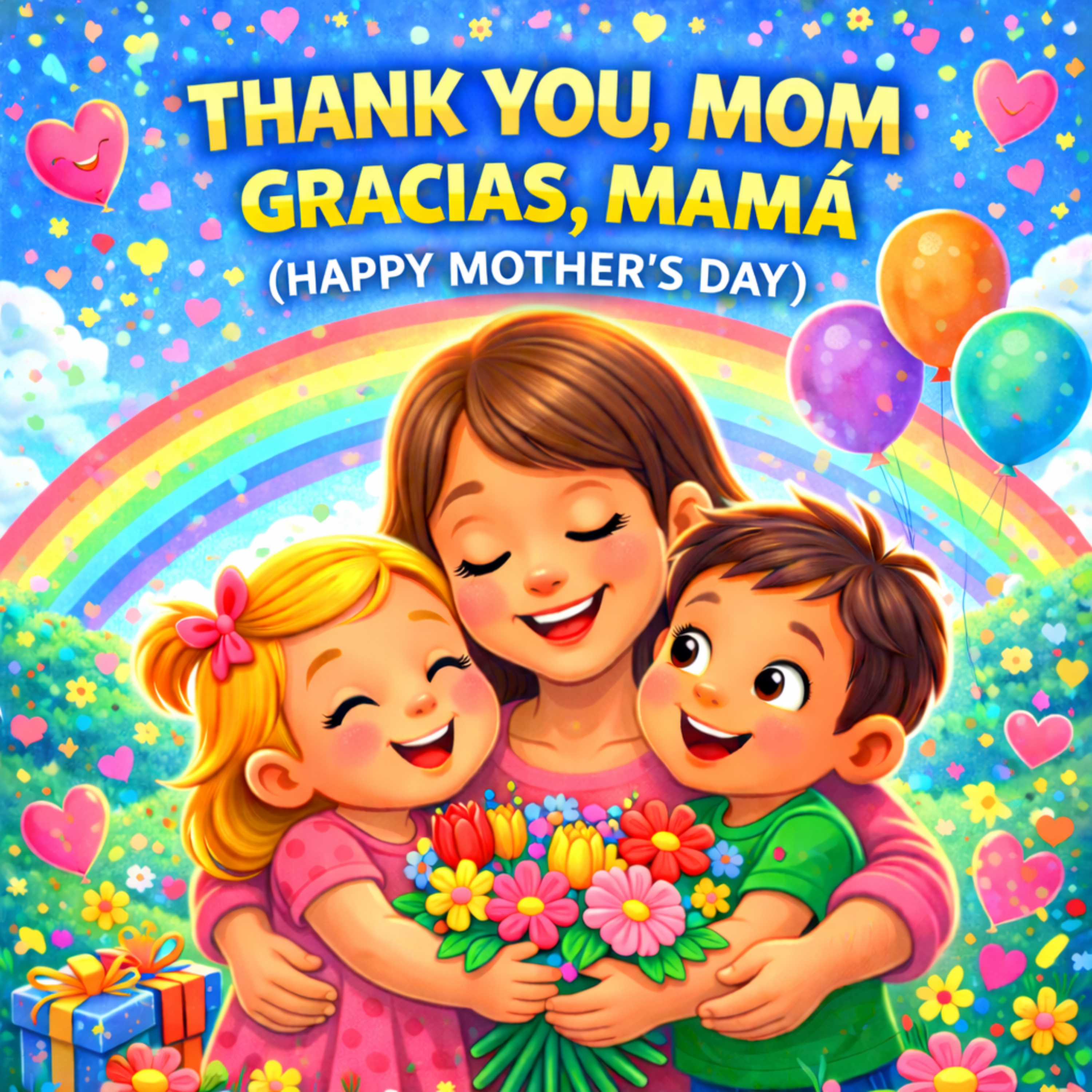 Thank You, Mom/ Gracias Mama (Bi-lingual) artwork
