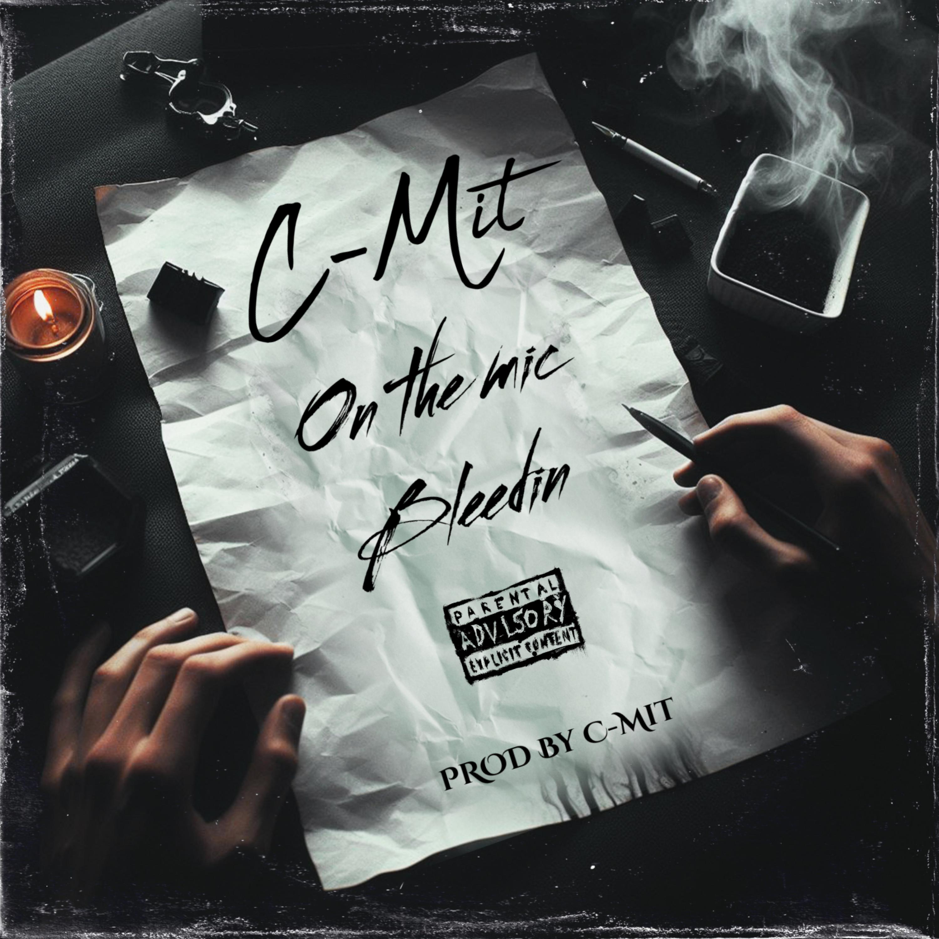 On the mic bleedin artwork