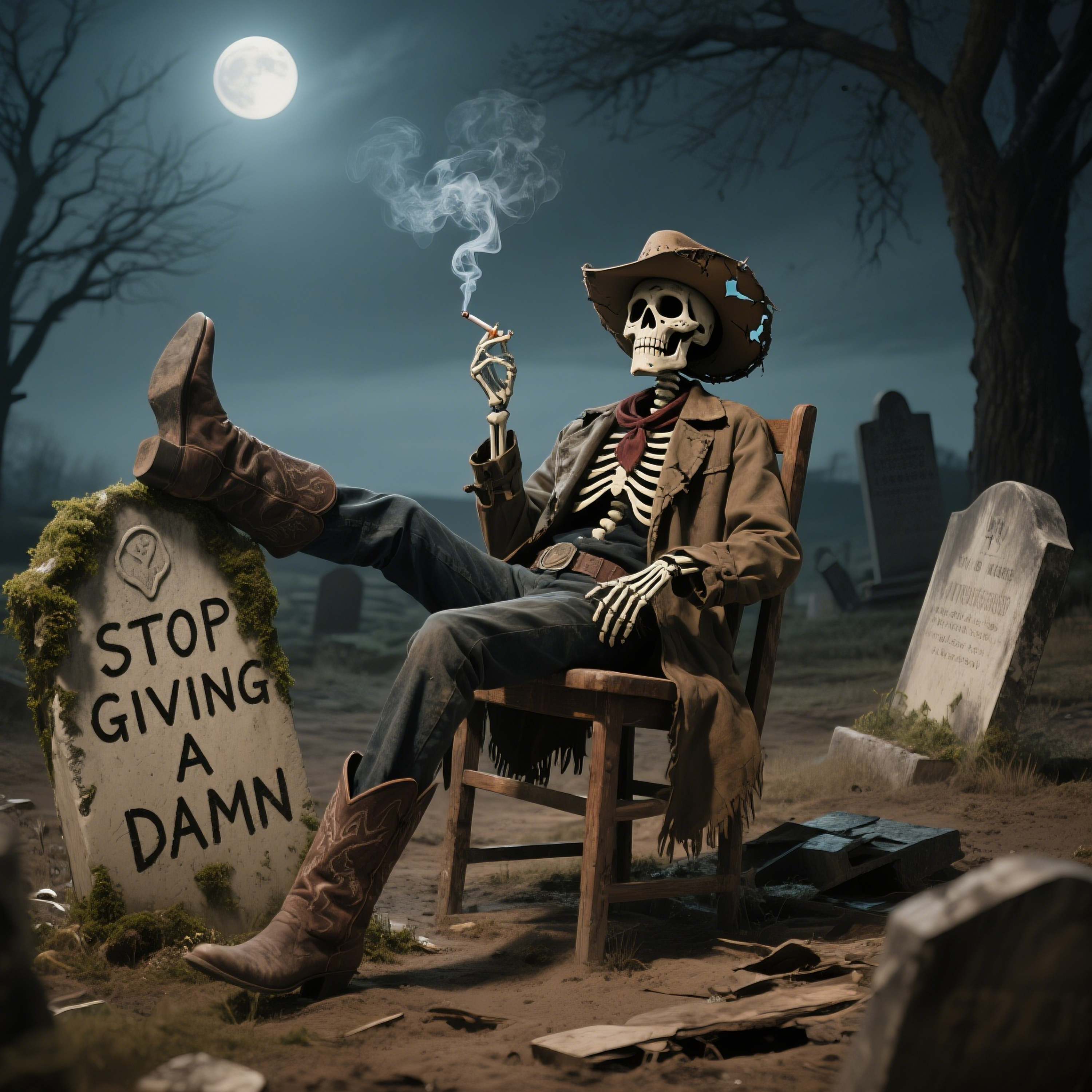 STOP GIVING A DAMN artwork