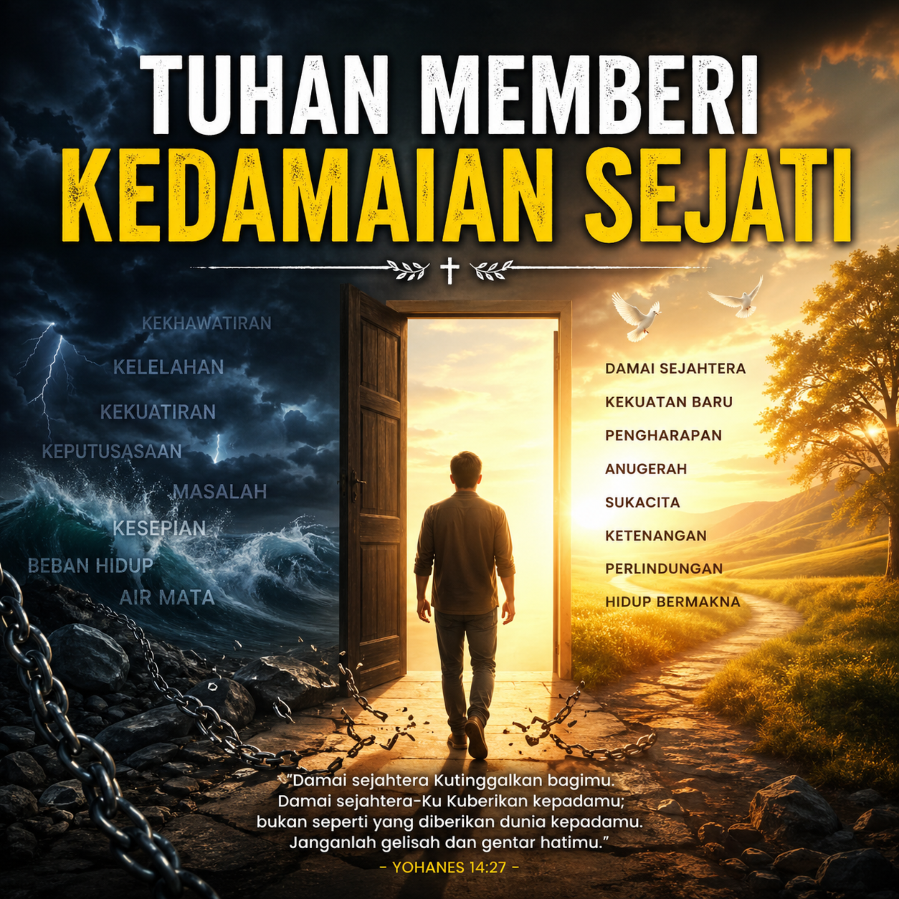 Tuhan Memberi Kedamaian Sejati artwork