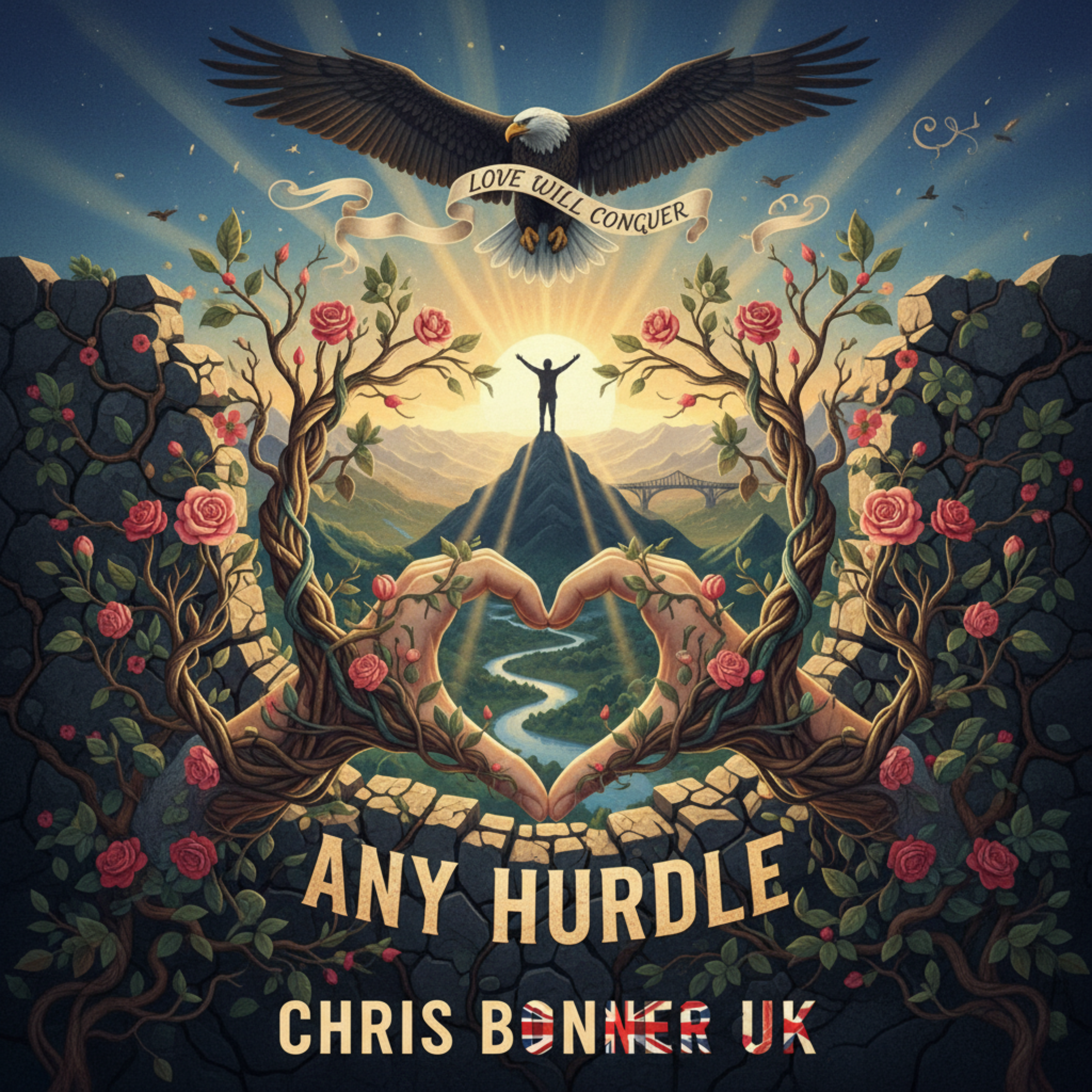Love Will Conquer Any Hurdle by Chris Bonner UK cover art