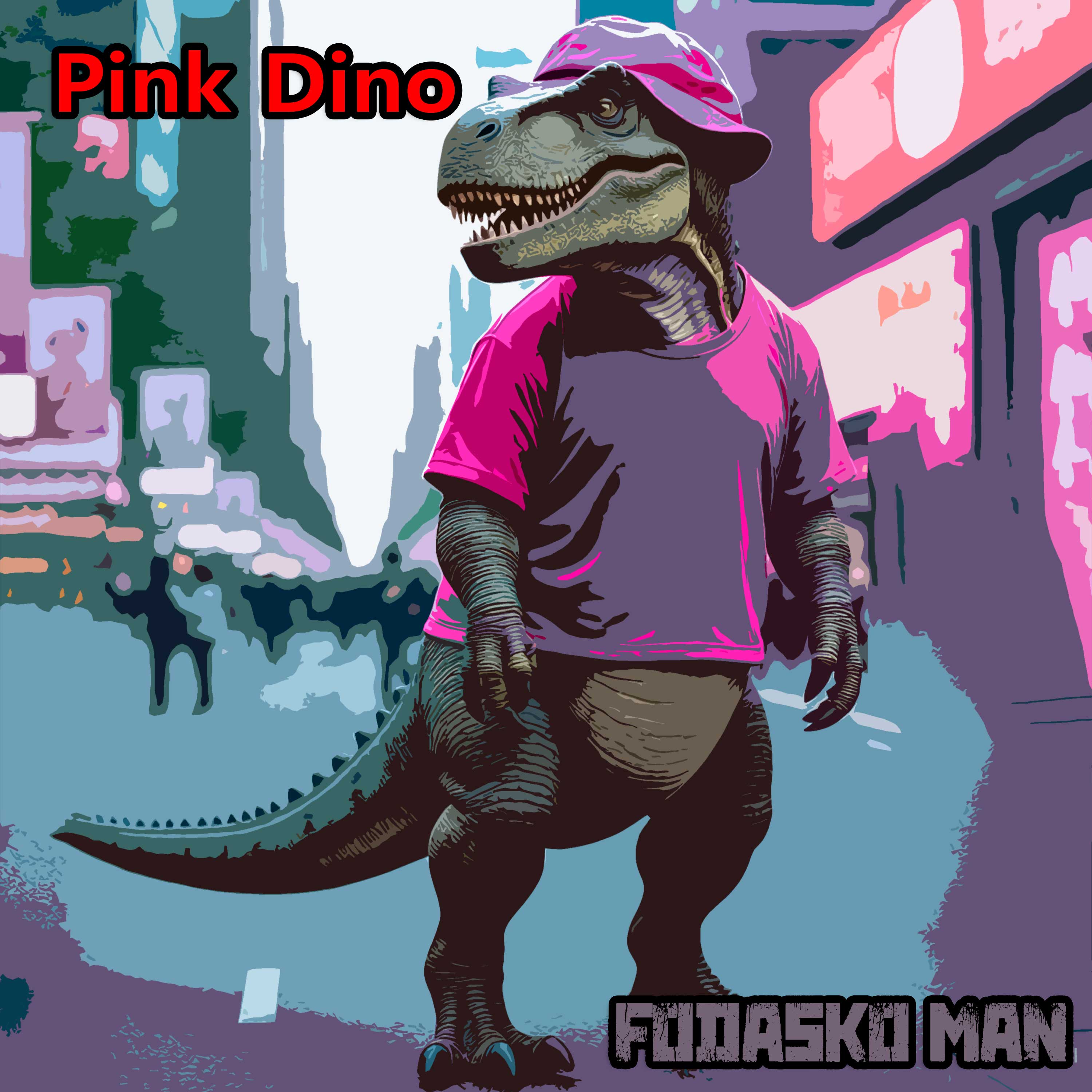 Pink Dino artwork