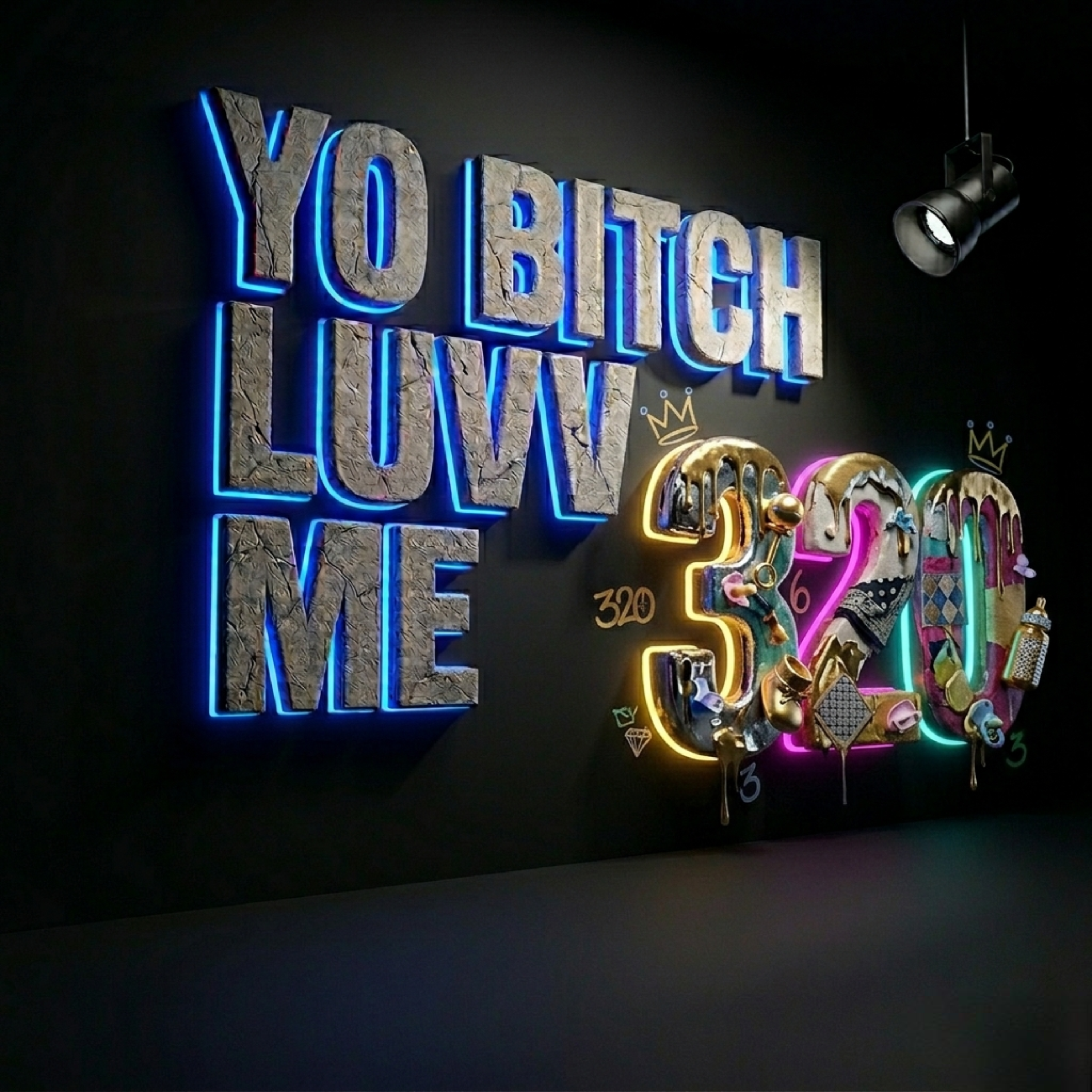 Yo Bitch Luvv Me artwork