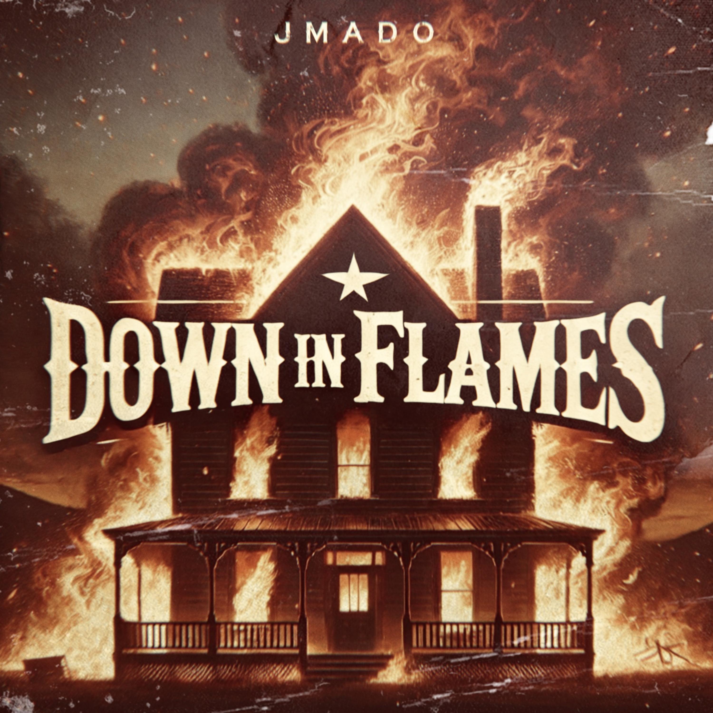 DOWN IN FLAMES artwork