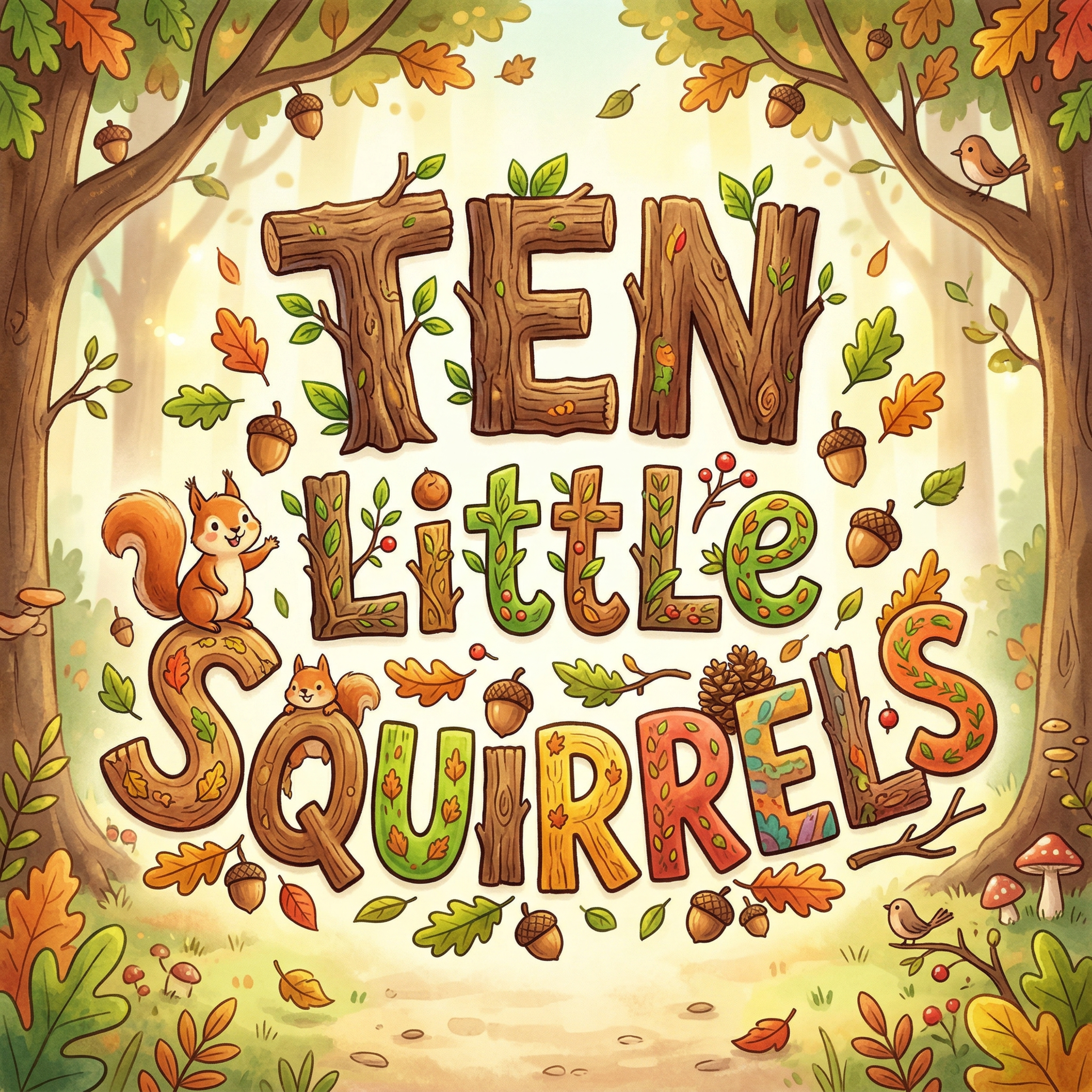 Ten Little Squirrels artwork