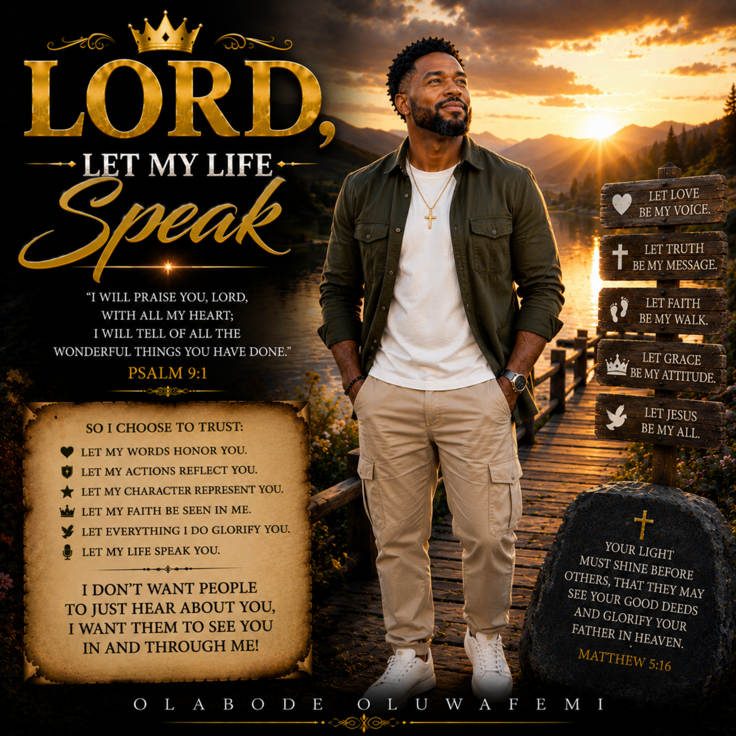 Lord, Let My Life Speak by olabode oluwafemi cover art