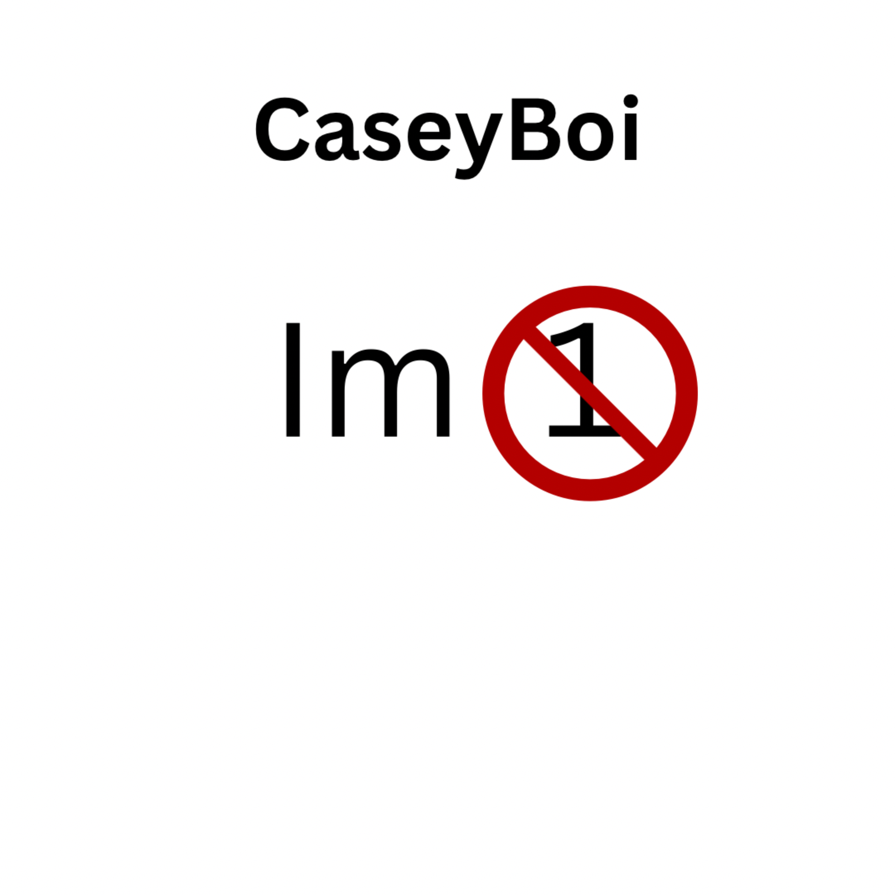 Im Not The One artwork