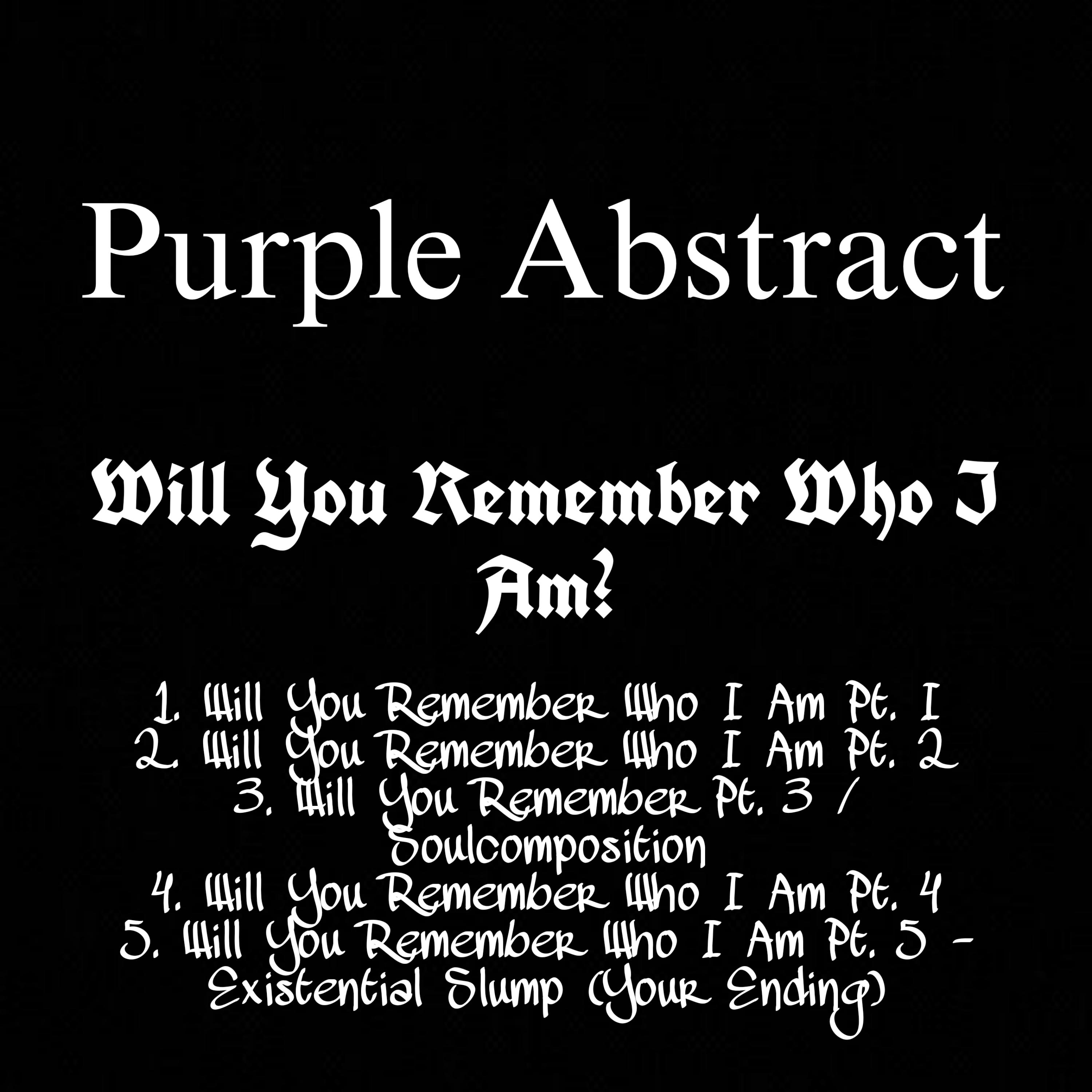 Will You Remember Who I Am? Pt. 2 artwork