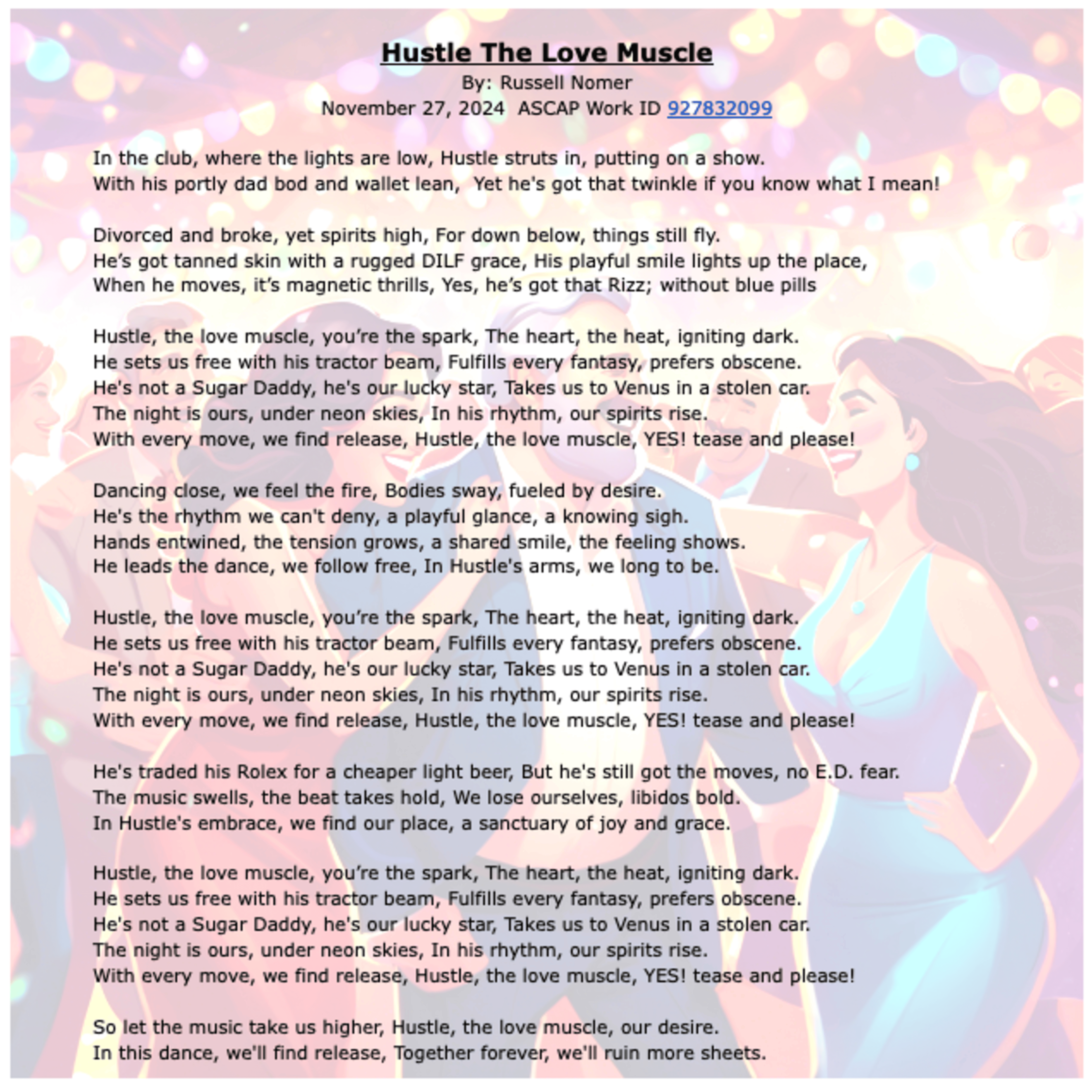 Hustle The Love Muscle artwork