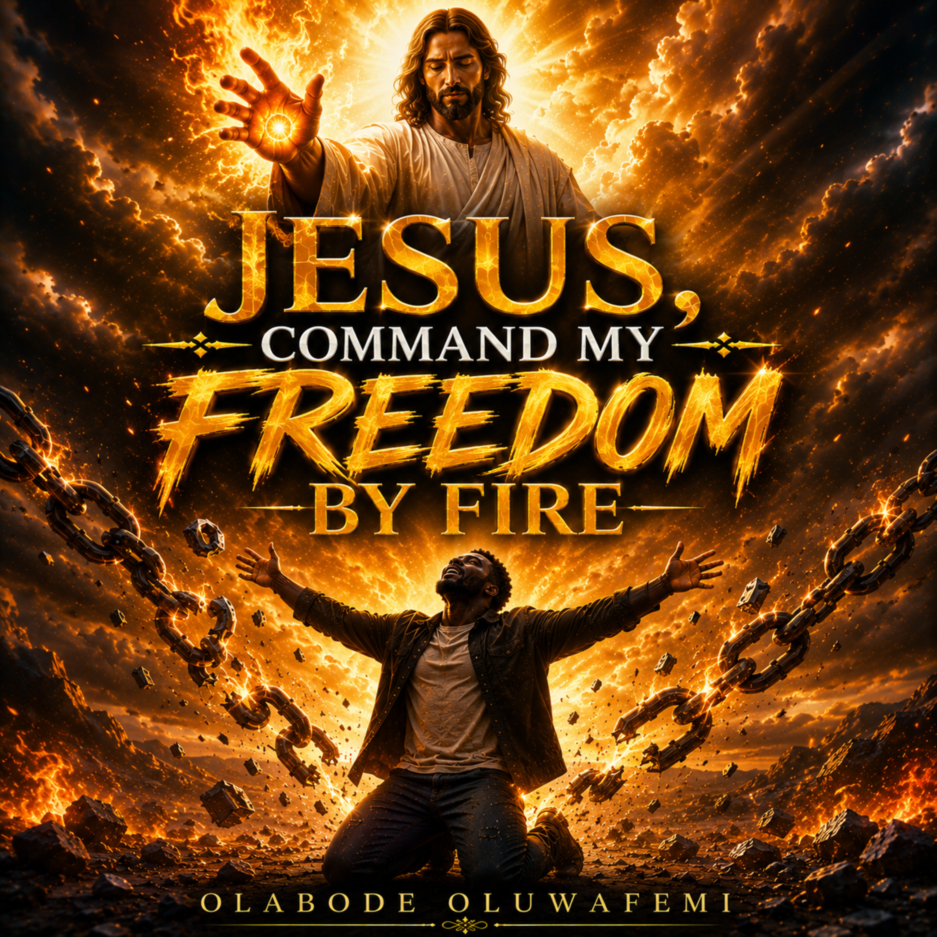 Jesus, Command My Freedom By Fire by olabode oluwafemi cover art
