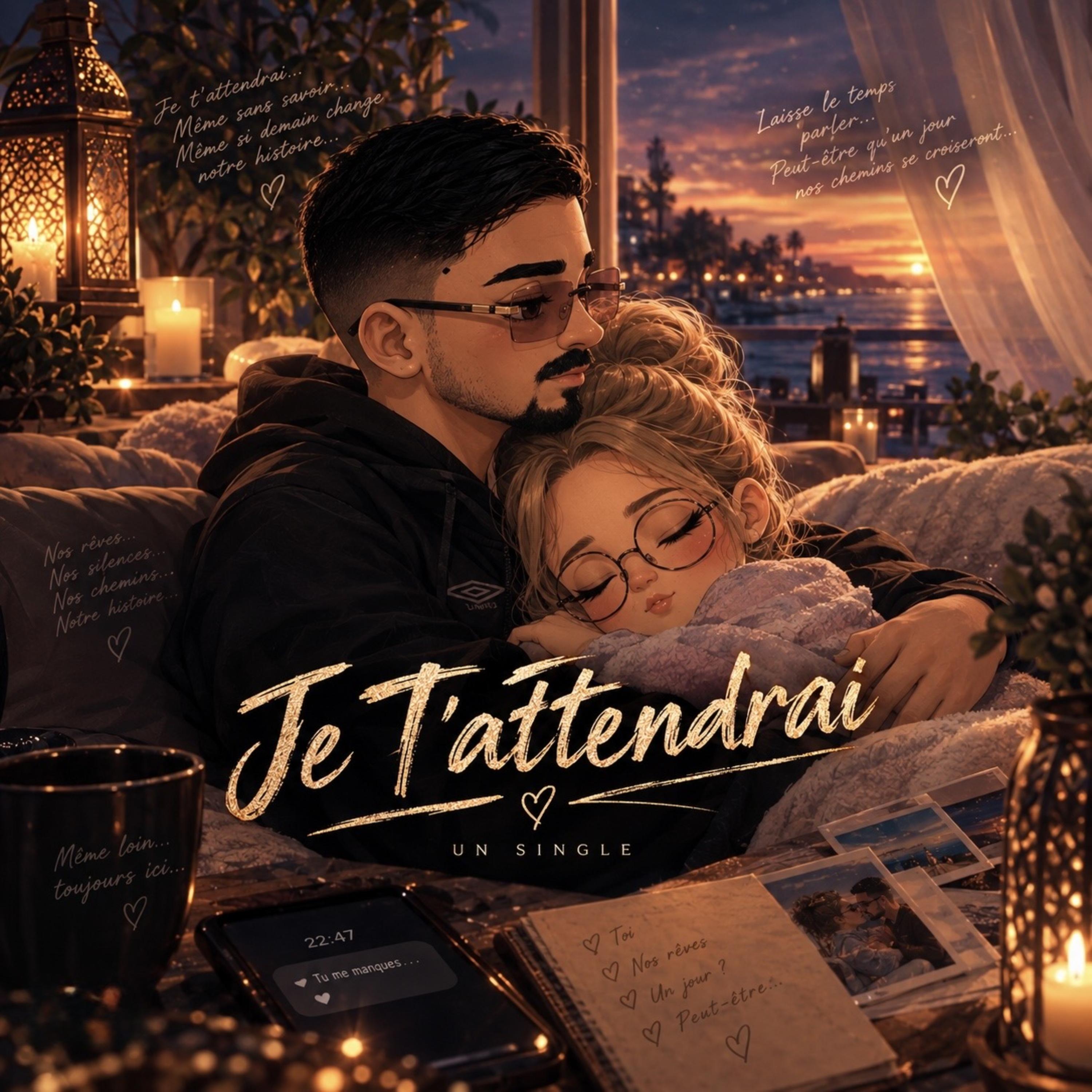 Je t'attendrai by Akram cover art
