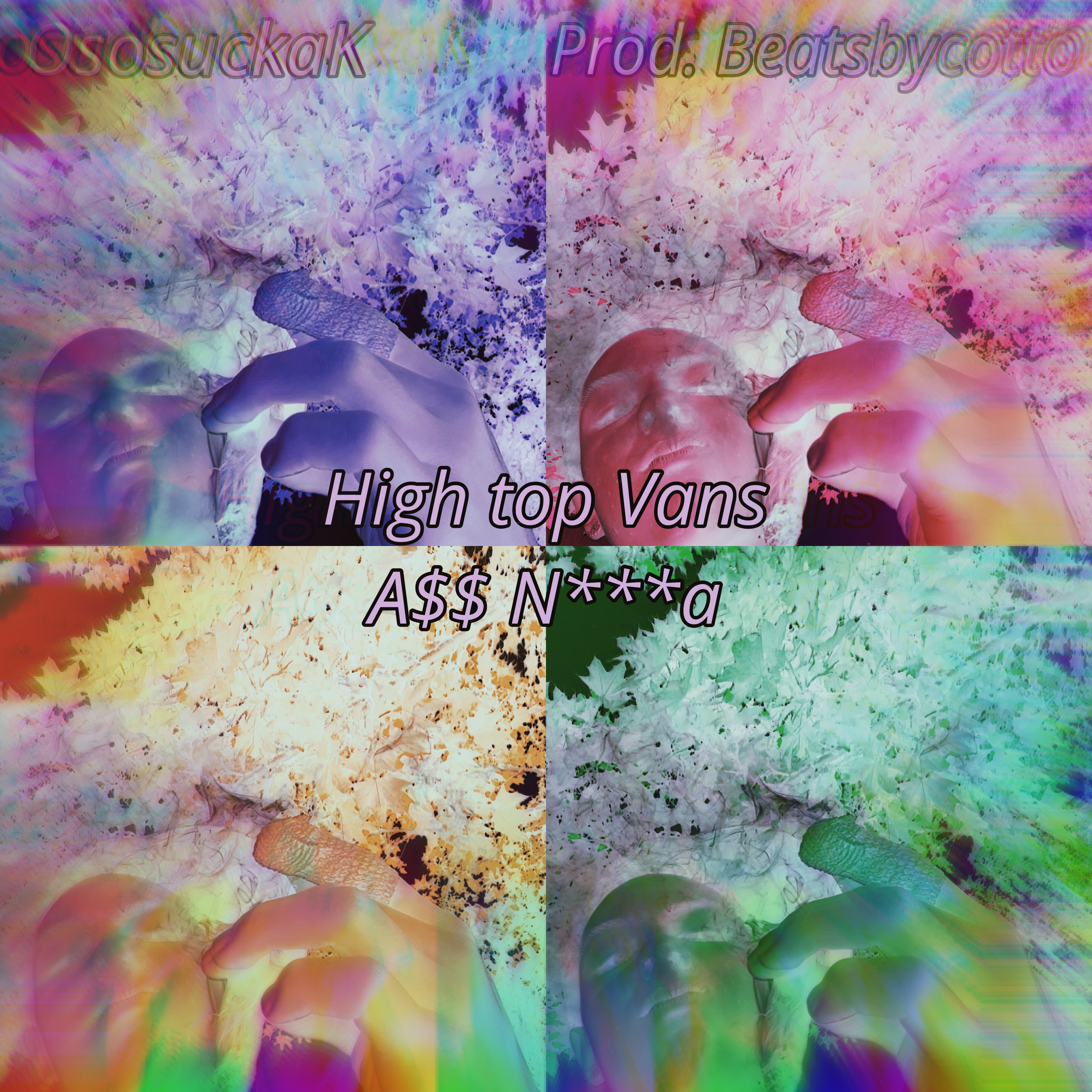 High Top Vans A$$ Nigga artwork