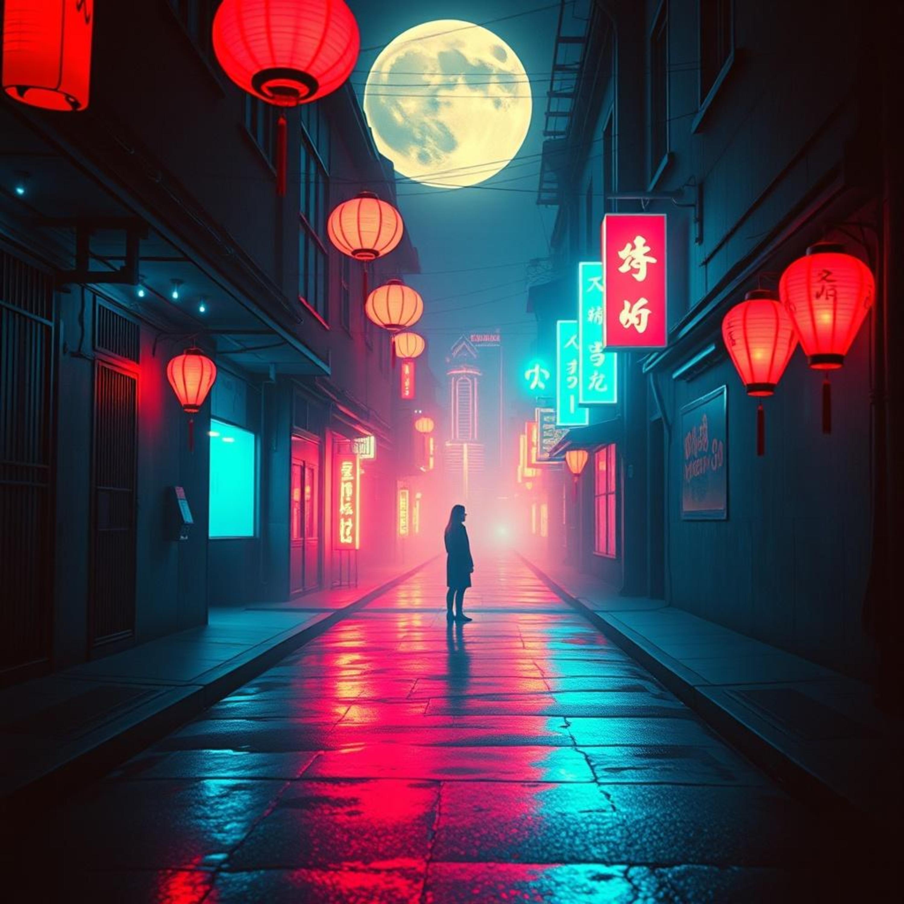 Shanghai moon artwork