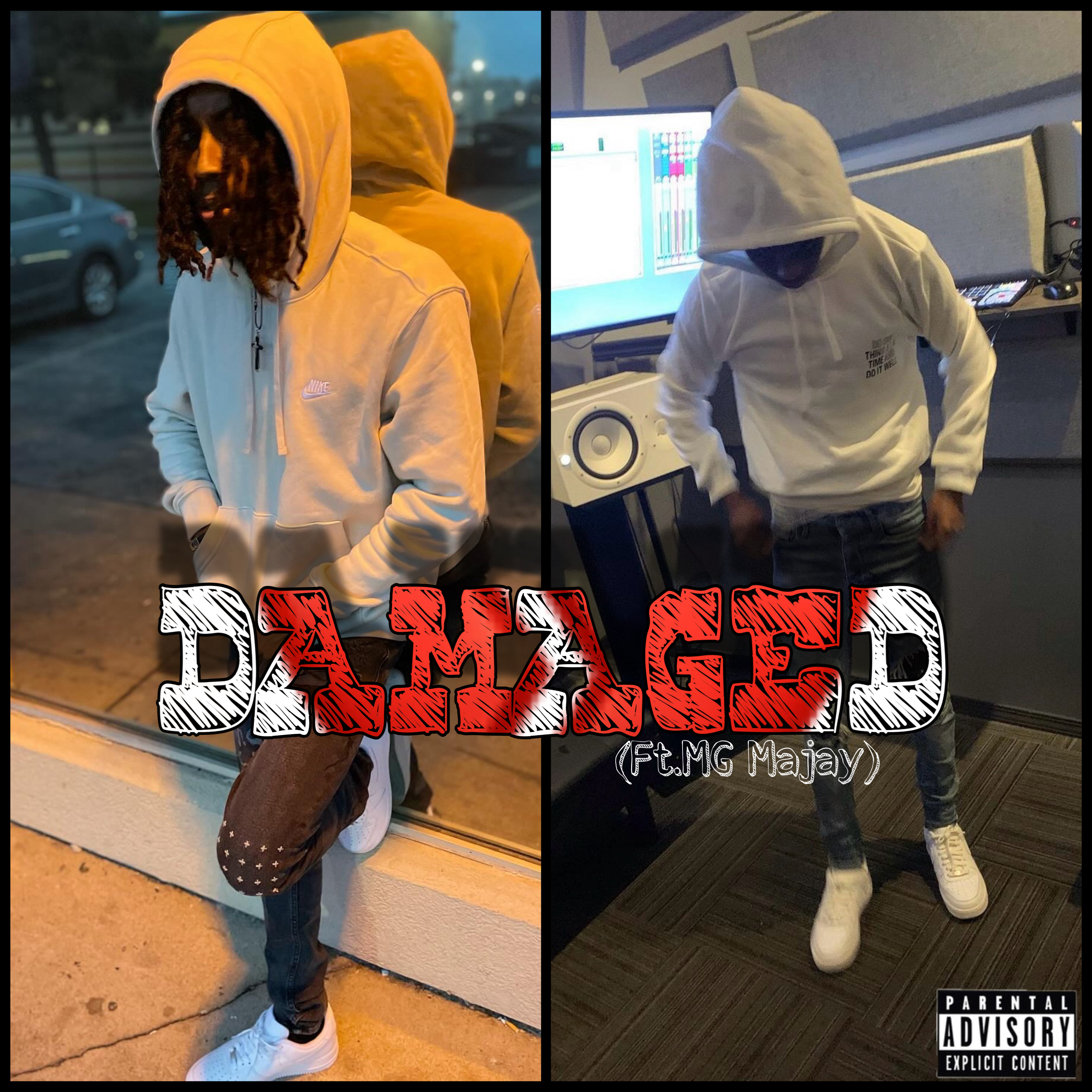 Damaged artwork