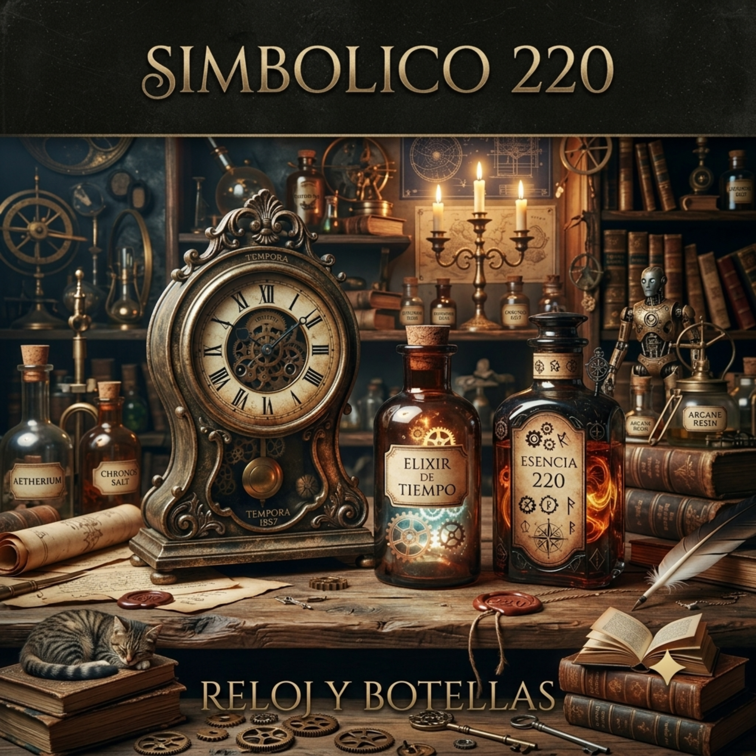 Reloj y Botellas by simbolico220 cover art