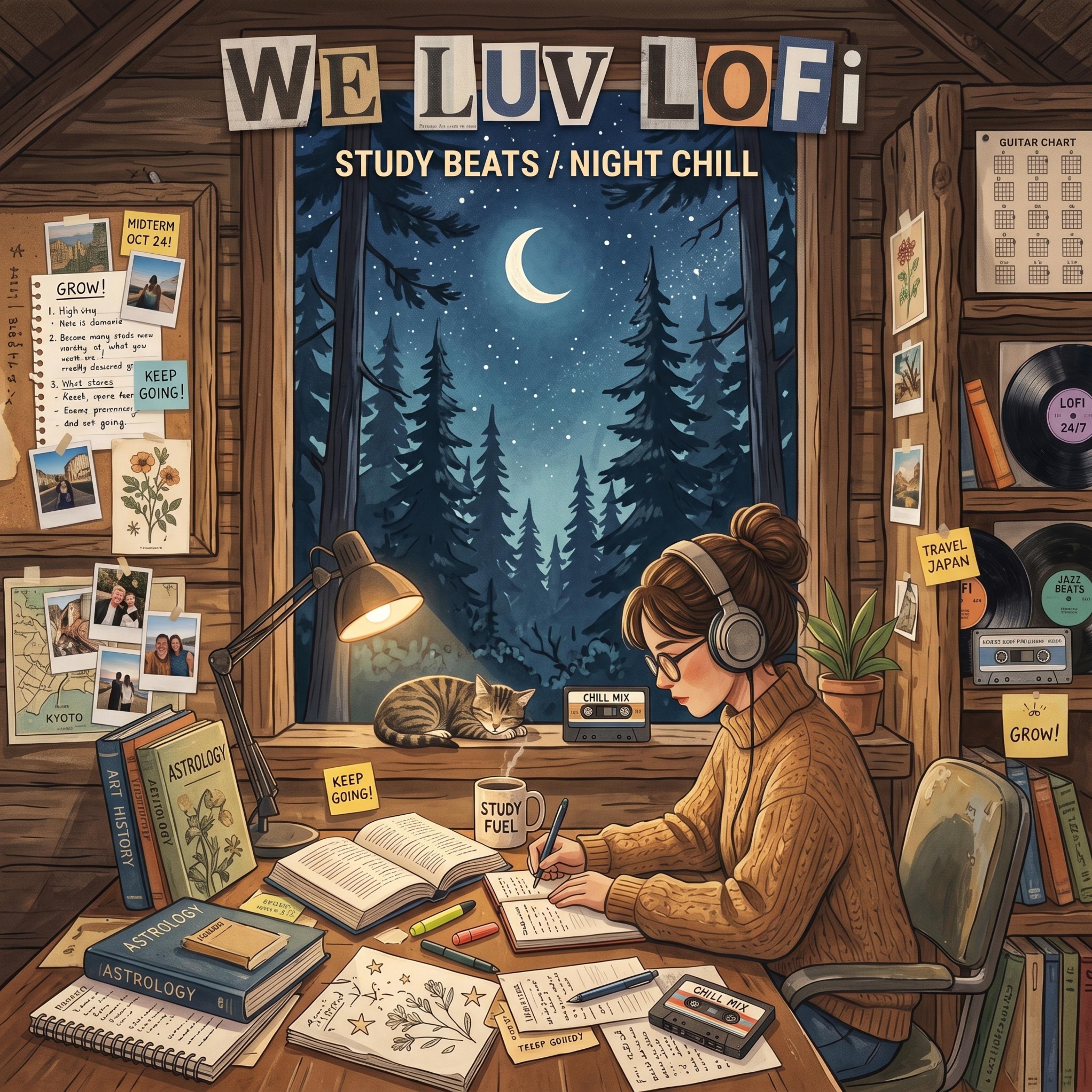 We Luv Lofi (Study Beats Night Chill) by Michael Behm Instrumentals cover art