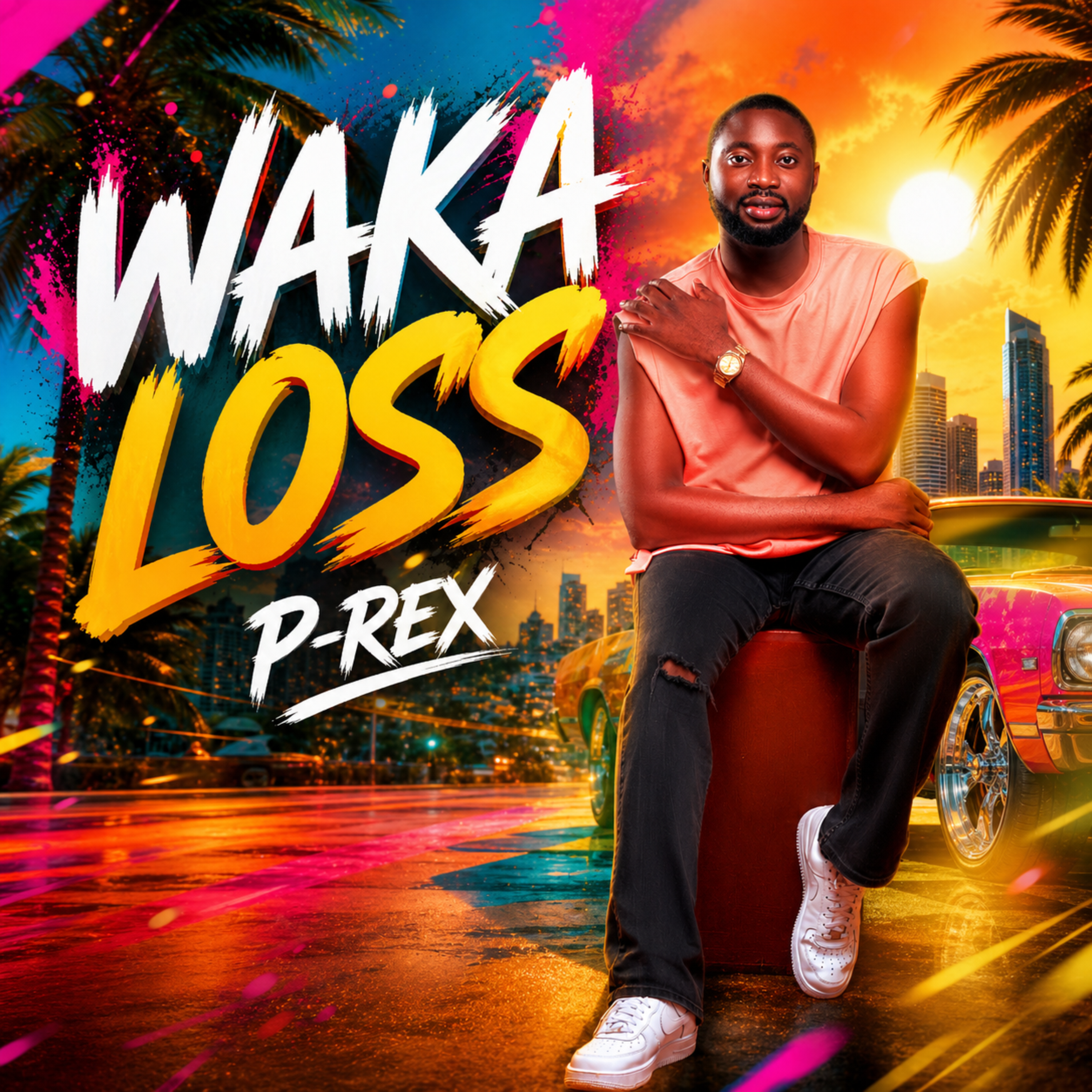 WAKA LOSE by P-REX cover art