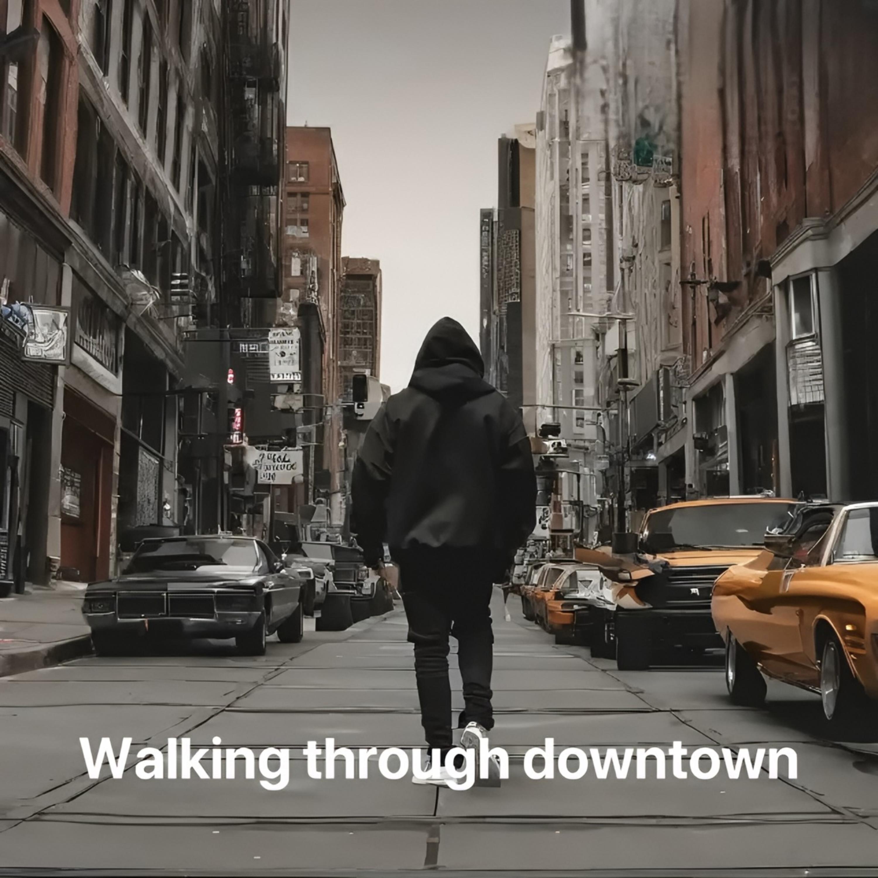 Walking Through Downtown artwork