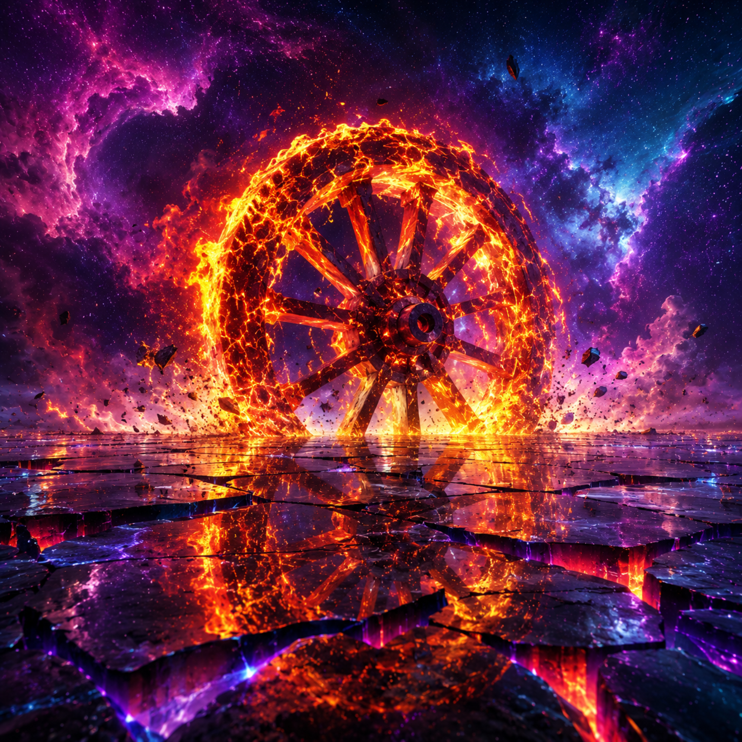 Watching the Wheels Ignite by Zax Dezignz cover art