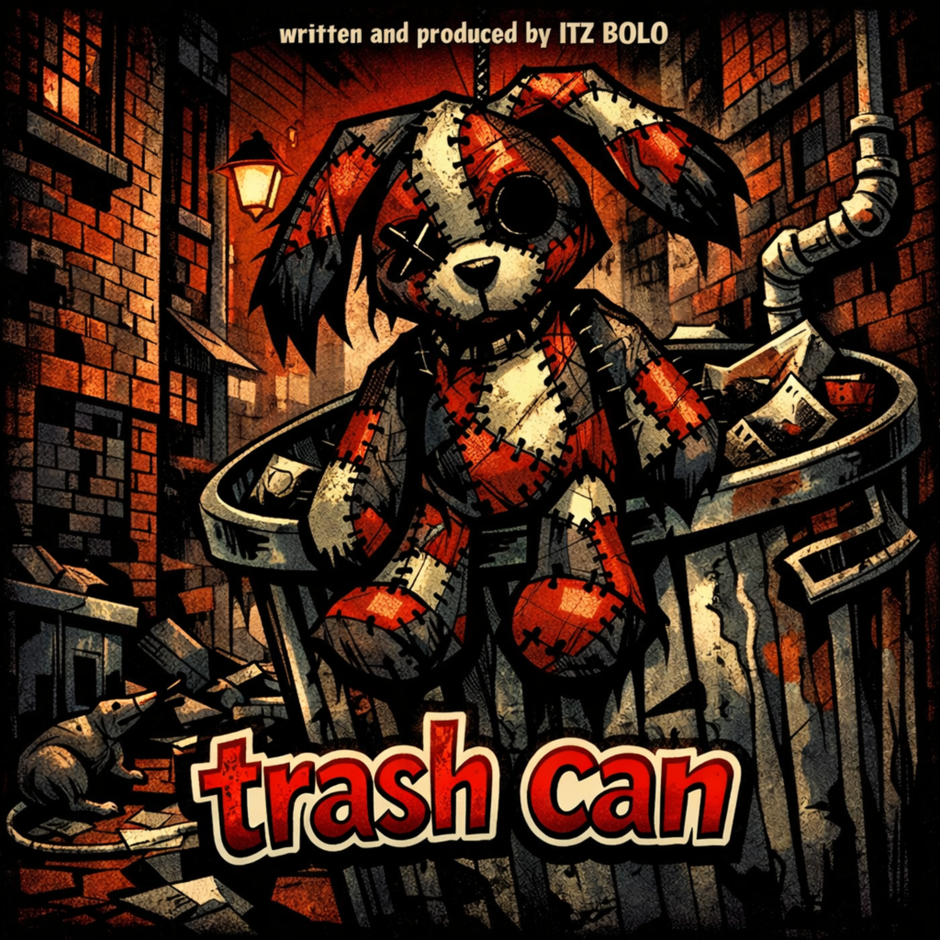 Trash can artwork