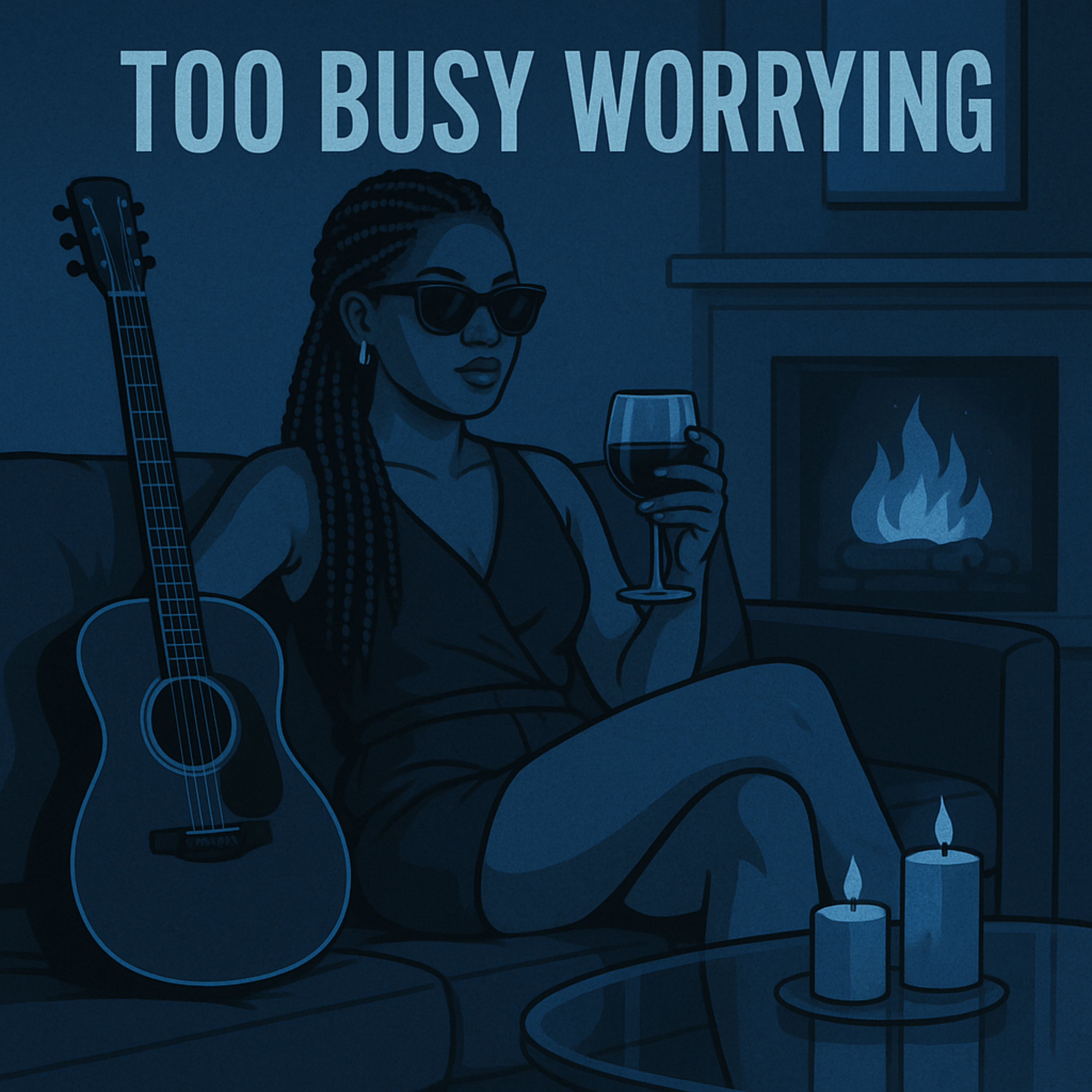 TOO BUSY WORRYING artwork