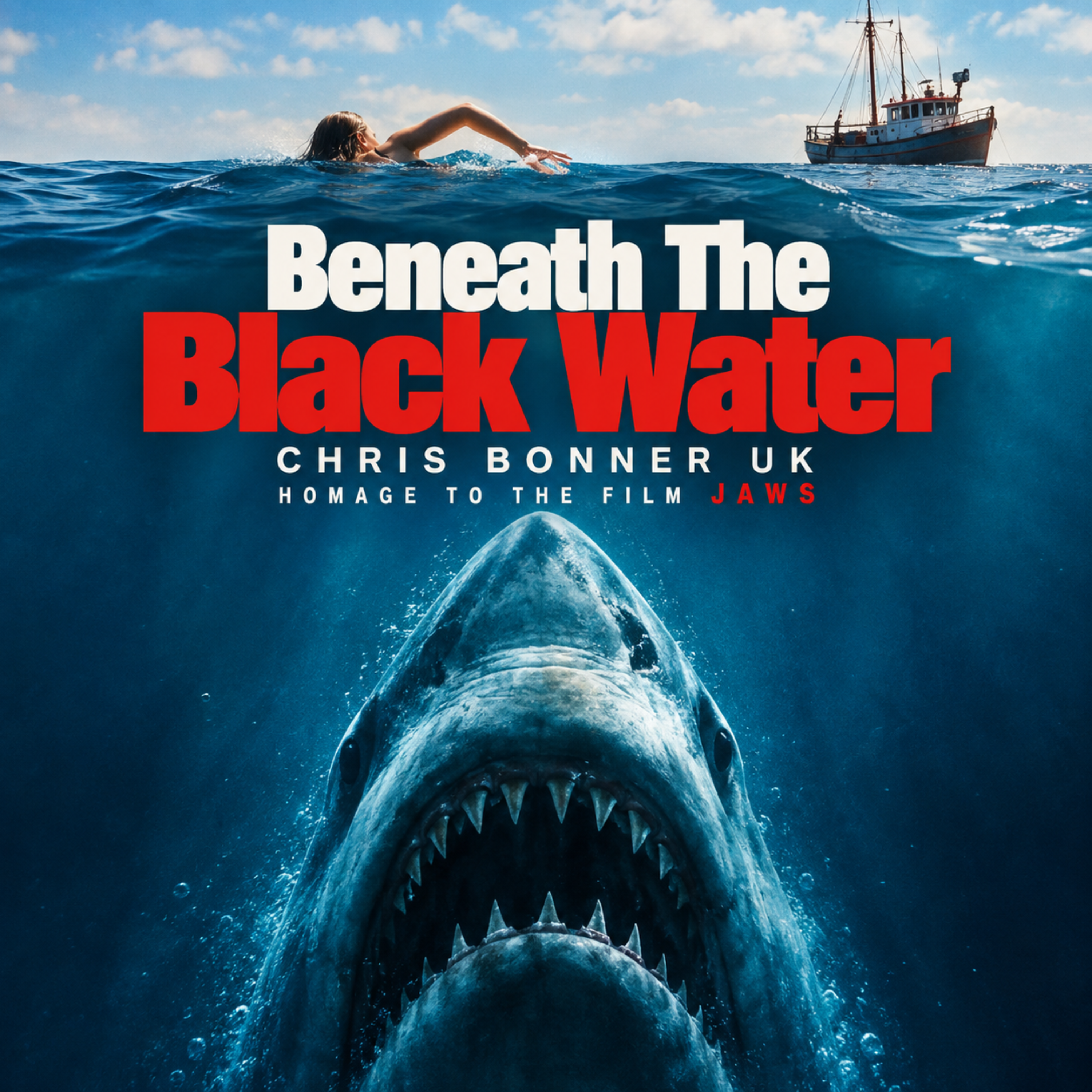 Beneath the Black Water by Chris Bonner UK cover art