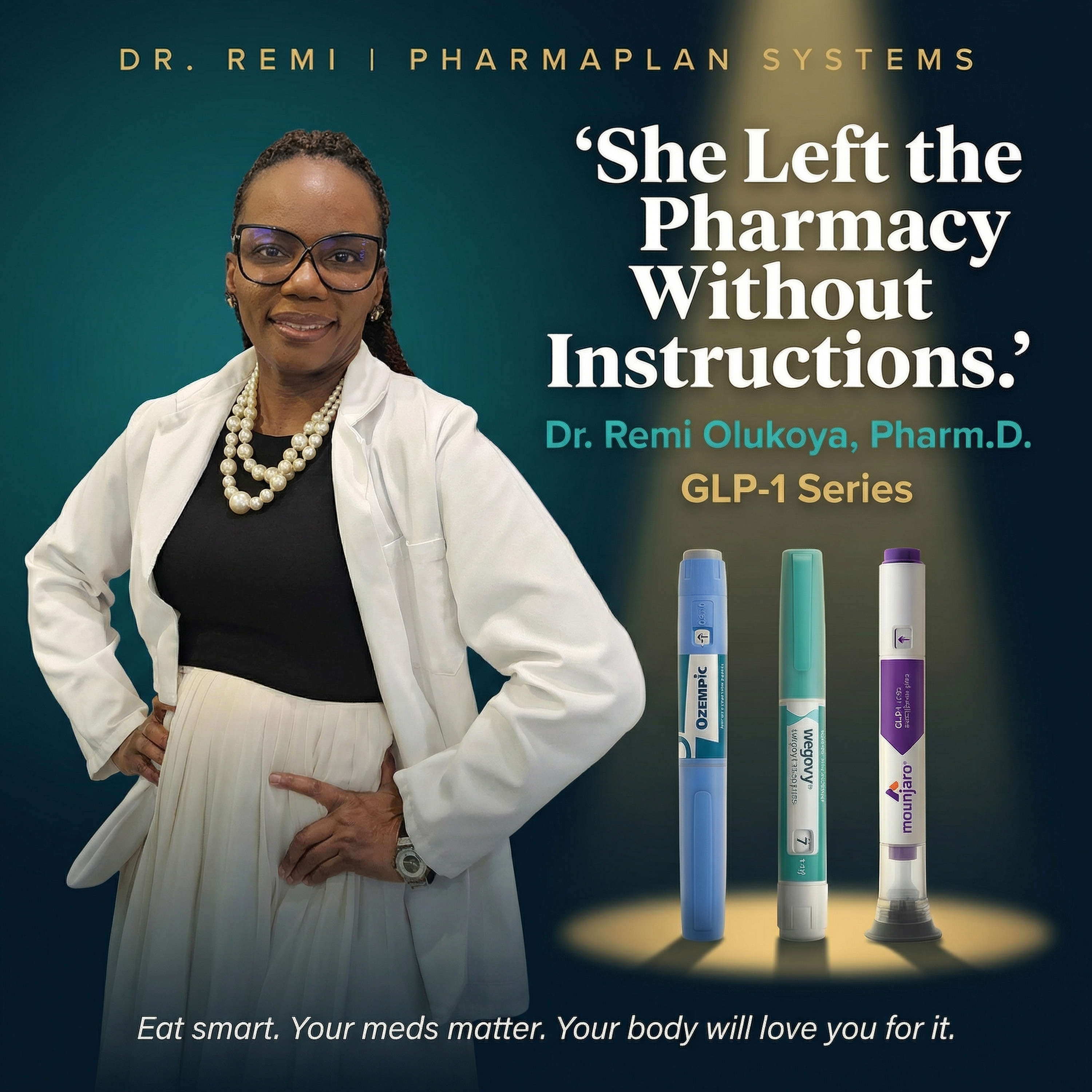 GLP1 SERIES: She Left the Pharmacy Without Instructions artwork