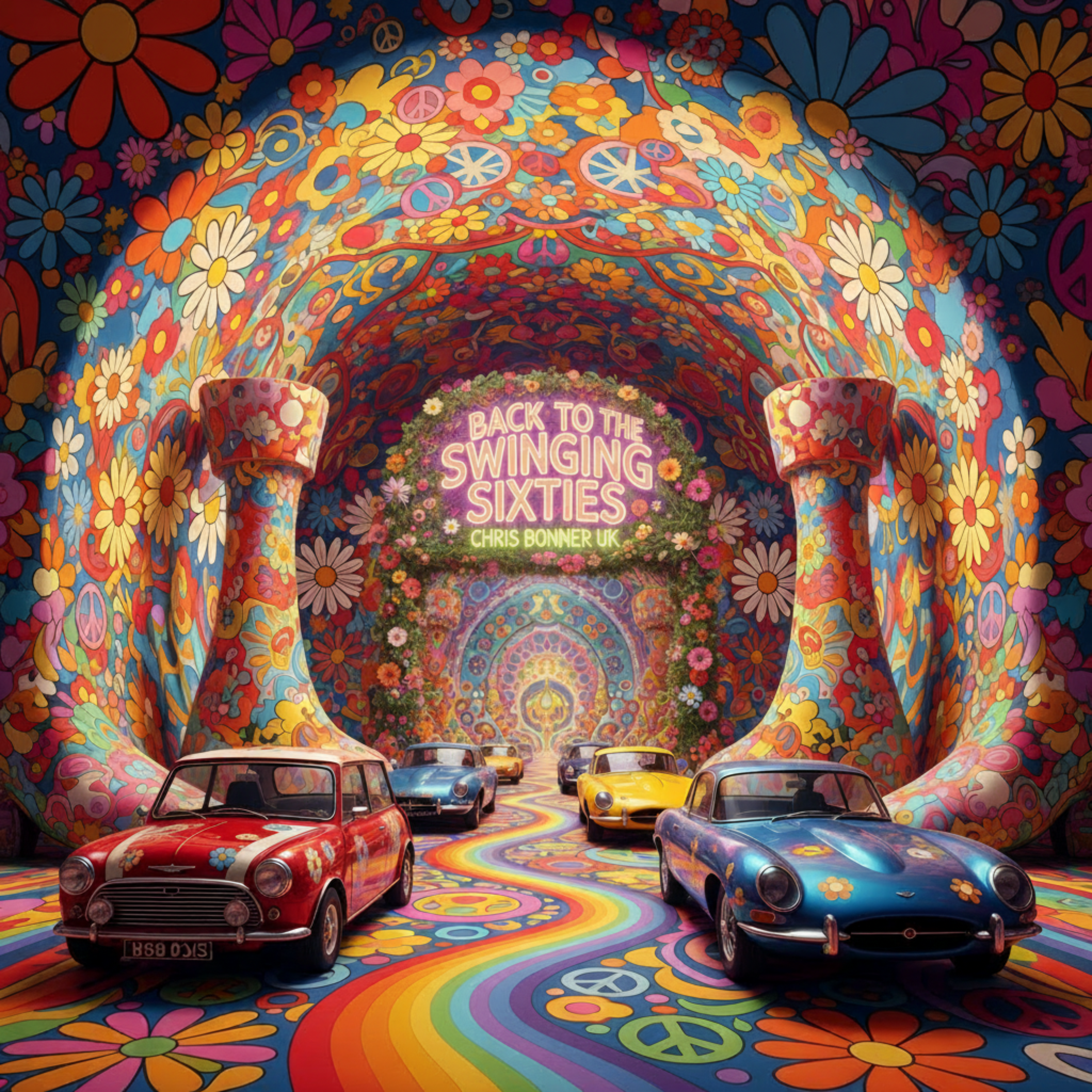 Back to the Swinging Sixties by Chris Bonner UK cover art
