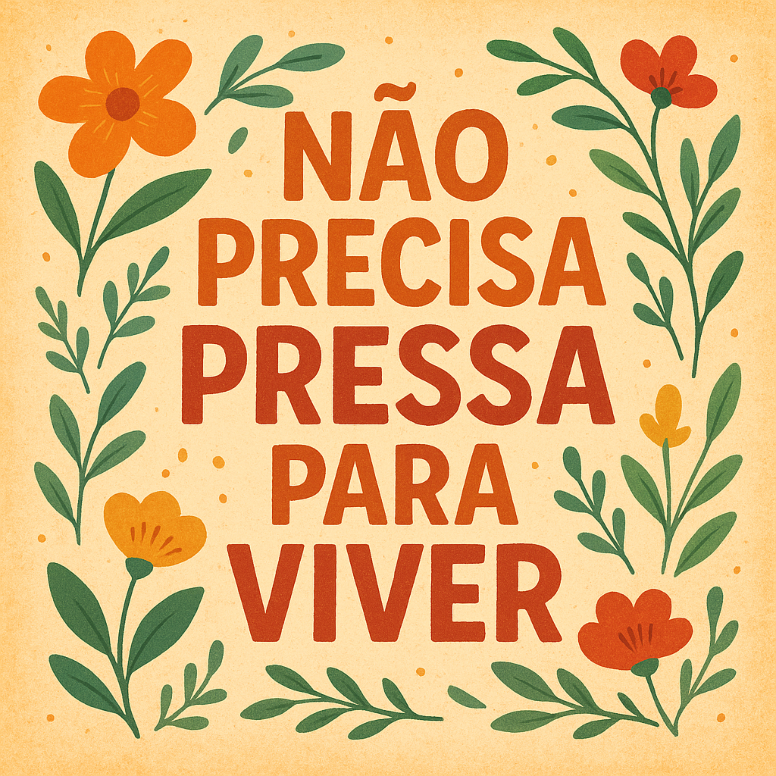 Não precisa pressa para viver artwork